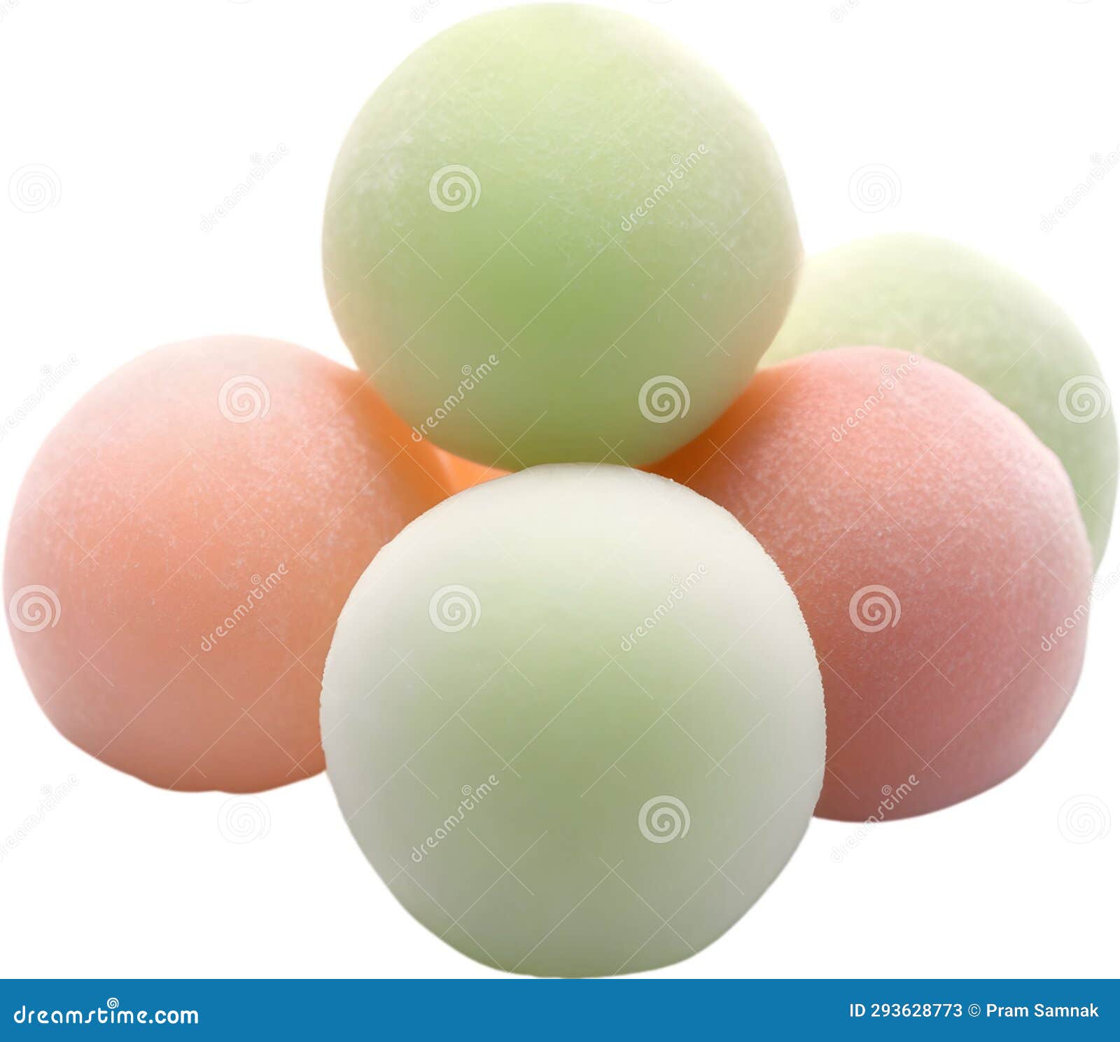 image of delicious-looking mochi. ai-generated.
