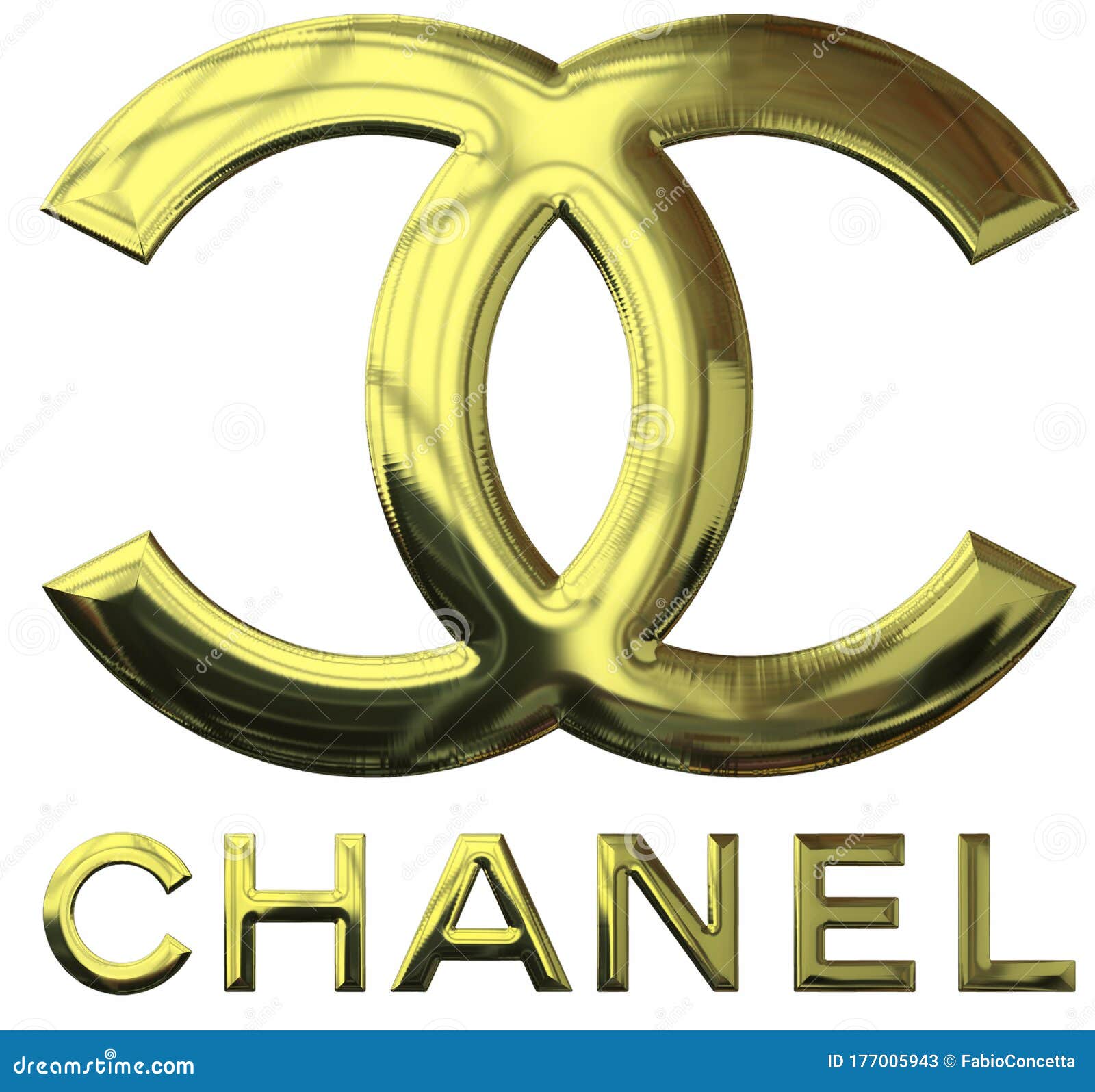 Chanel Brand Logo Background with Gold Metal Effect Editorial Stock Photo -  Illustration of boutique, brand: 177005943