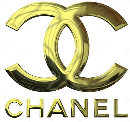 Chanel Brand Logo Background with Gold Metal Effect Editorial Stock ...