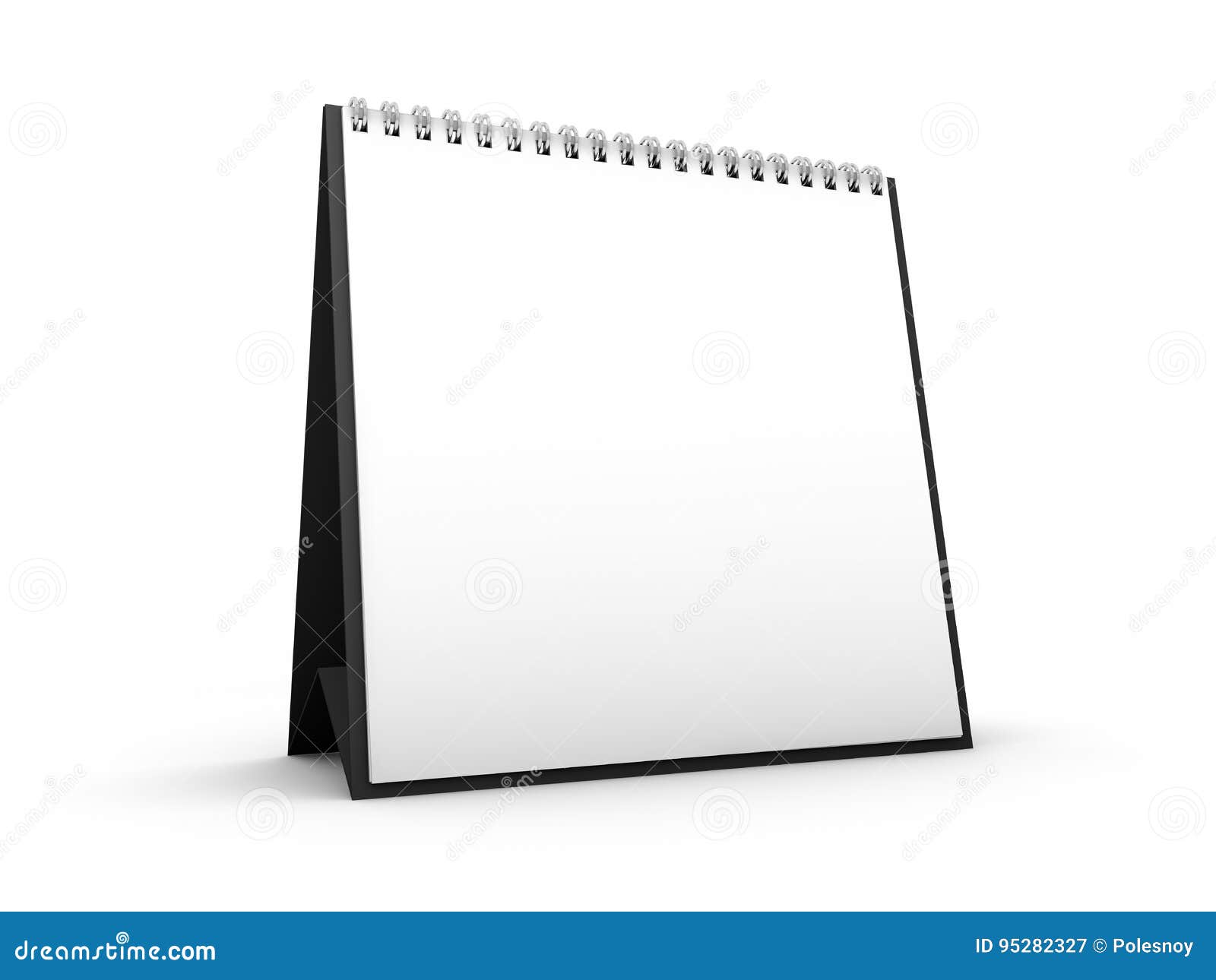 Image Desk Calendar Isolated Mockup 3d Stock Illustration