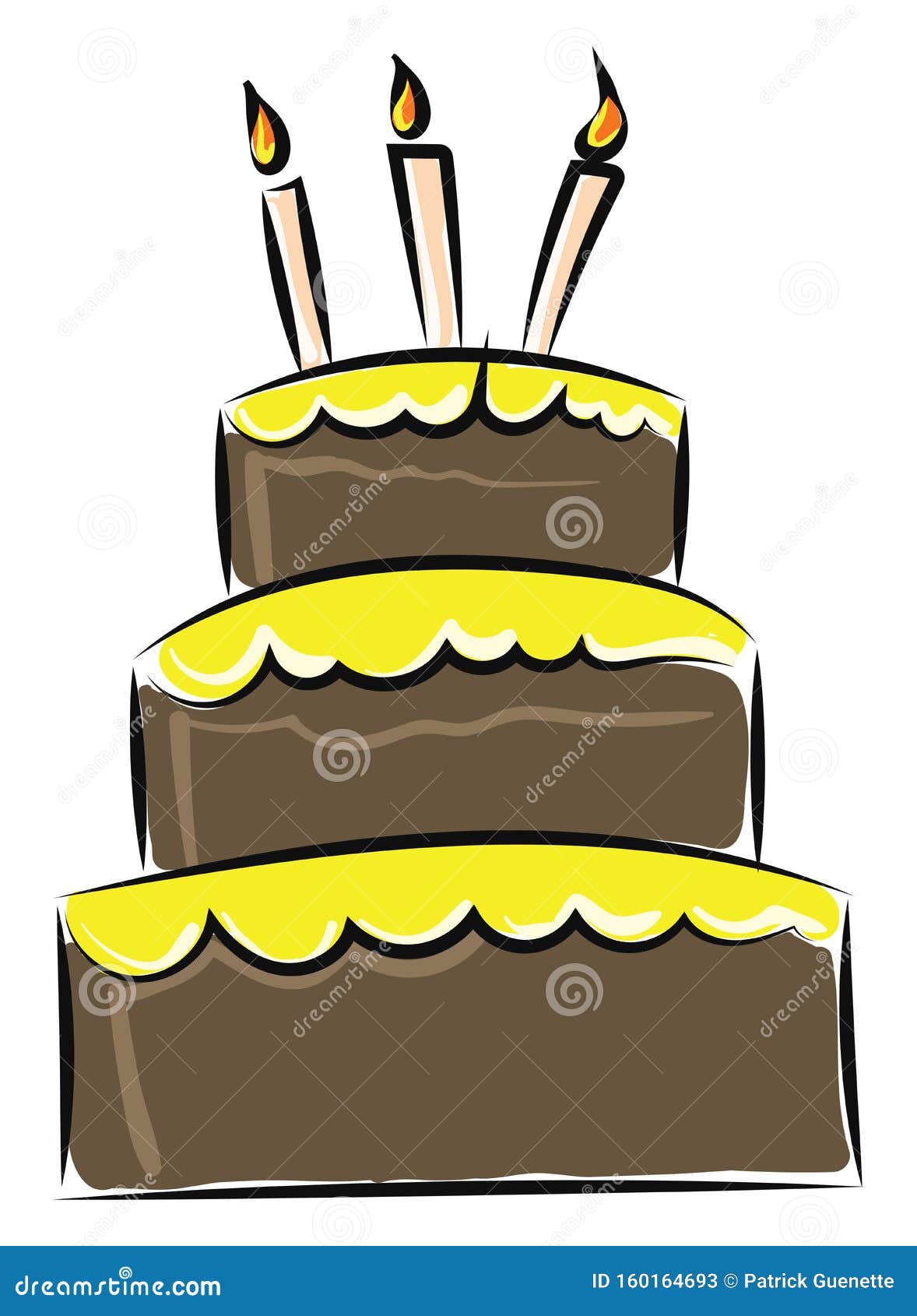 Dessin De Gateau D Anniversaire En Couleur Image Du Gâteau - Gâteau D'anniversaire, Vecteur Ou Illustration Couleur Illustration de Vecteur - Illustration du noix, illustration: 160164693