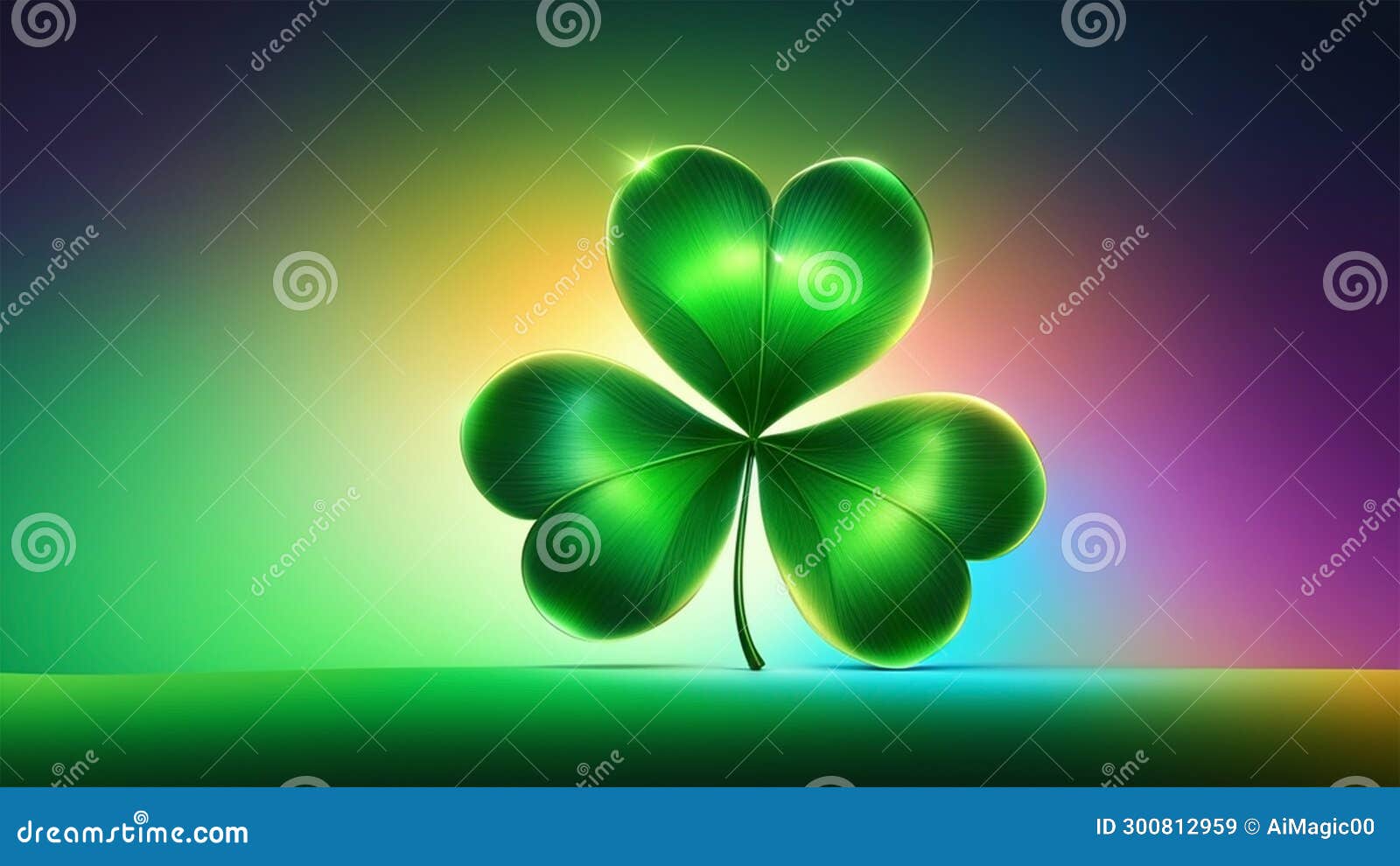 lucky charm: clover leaf for st. patrick's day