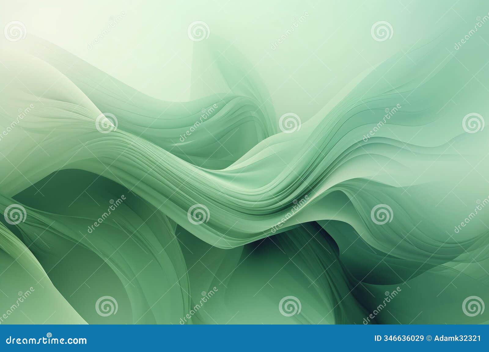 abstract green and white vawy background