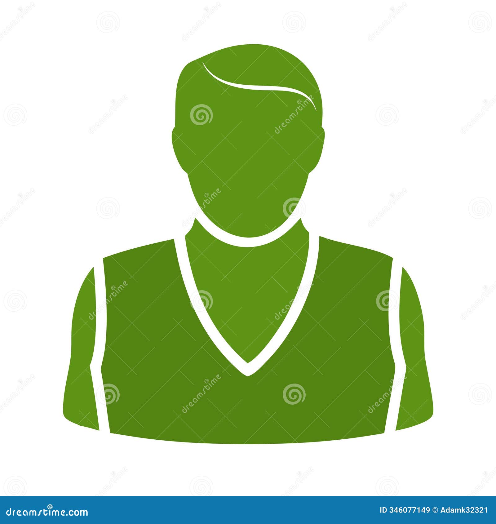 green male avatar silhouette modern profile for digital platforms