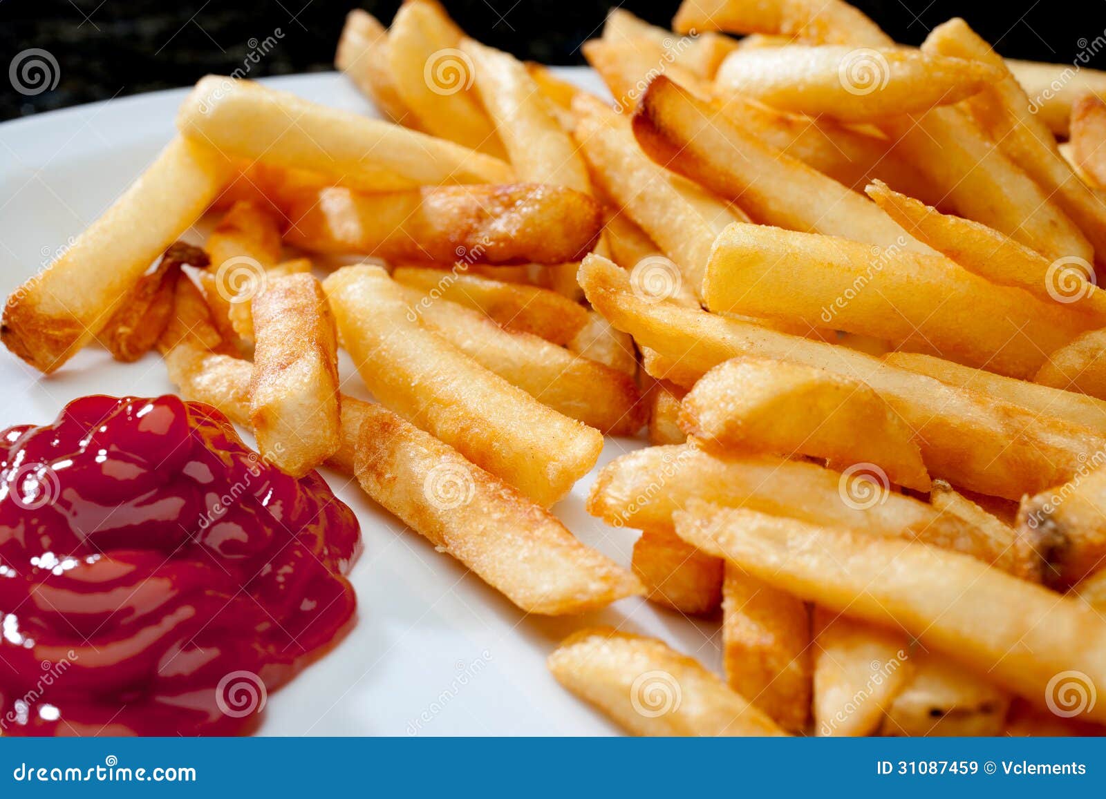 image french fries ketchup horizontal 31087459