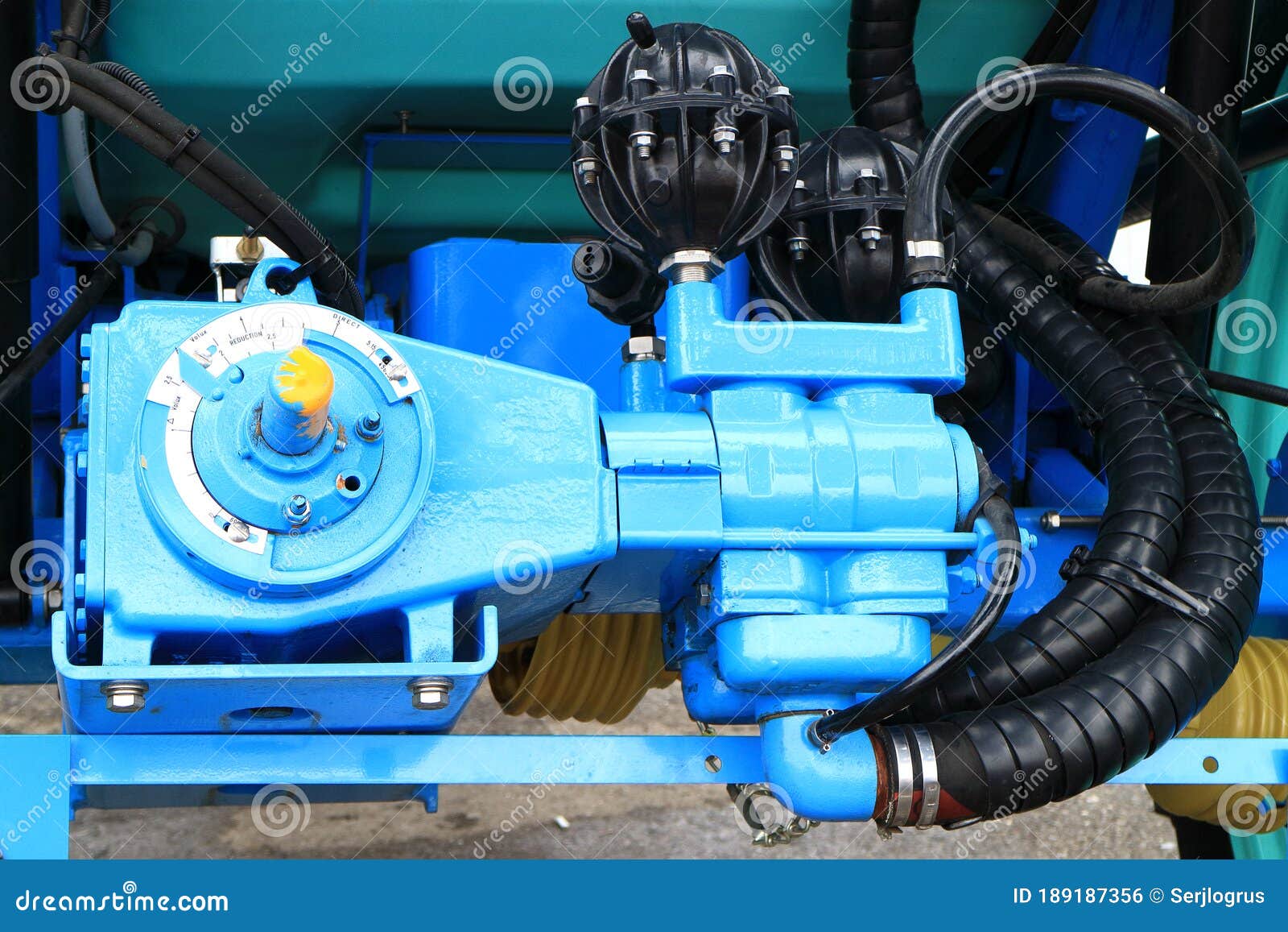 Image Gearbox and Pump Watering Machine Stock Photo Image of