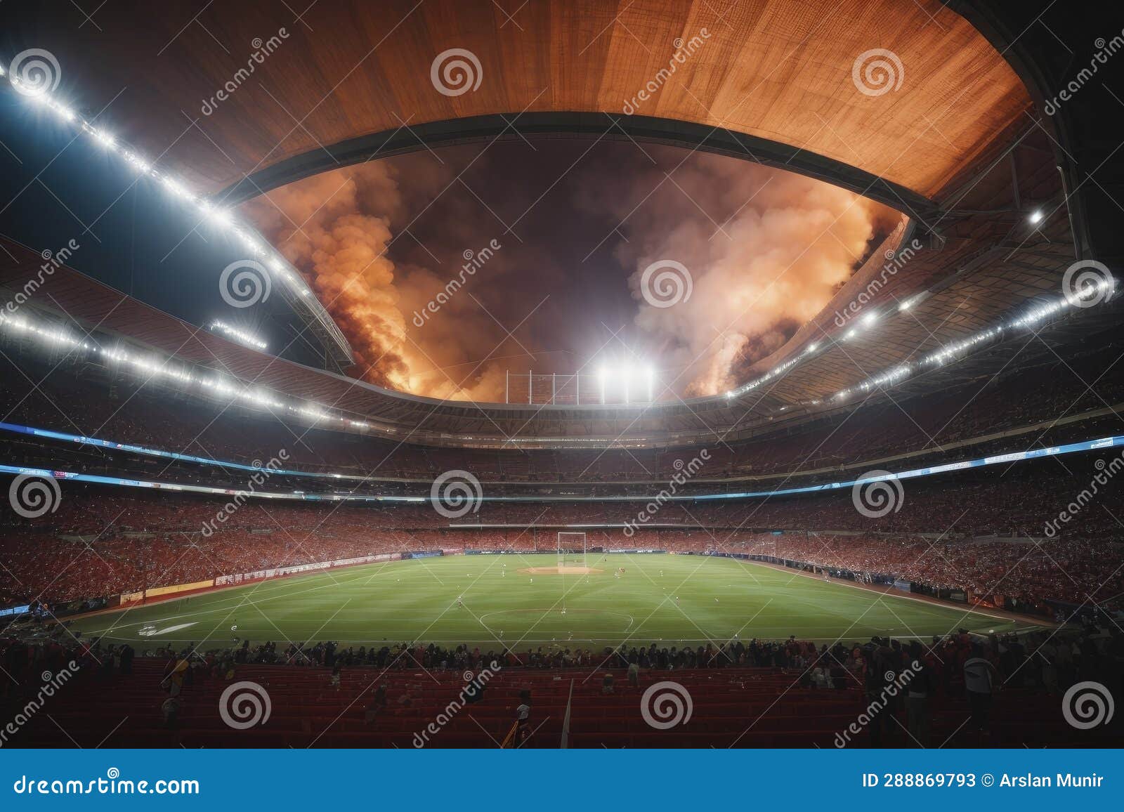 Atmosphere of a Sports Stadium during a Game Stock Illustration Illustration of game