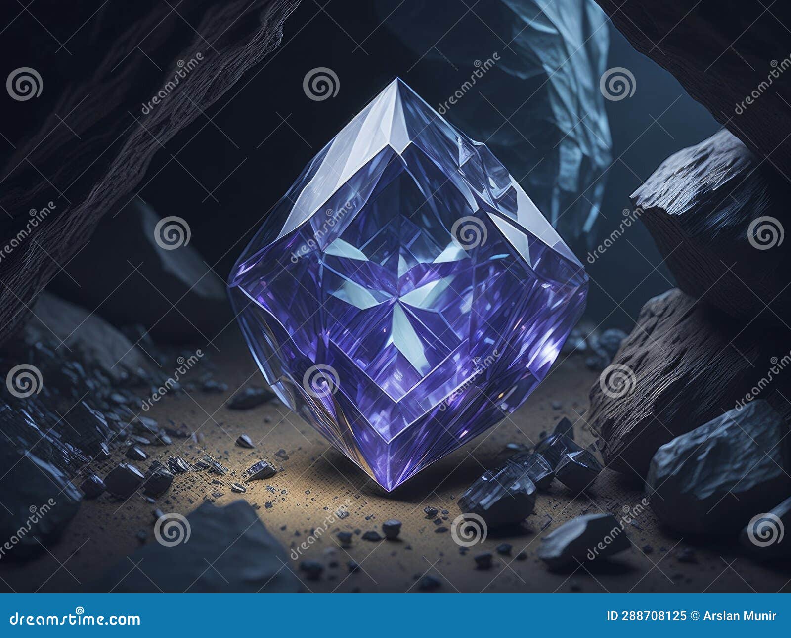 A Flawless Diamond, Capturing Its Brilliance in Words Stock