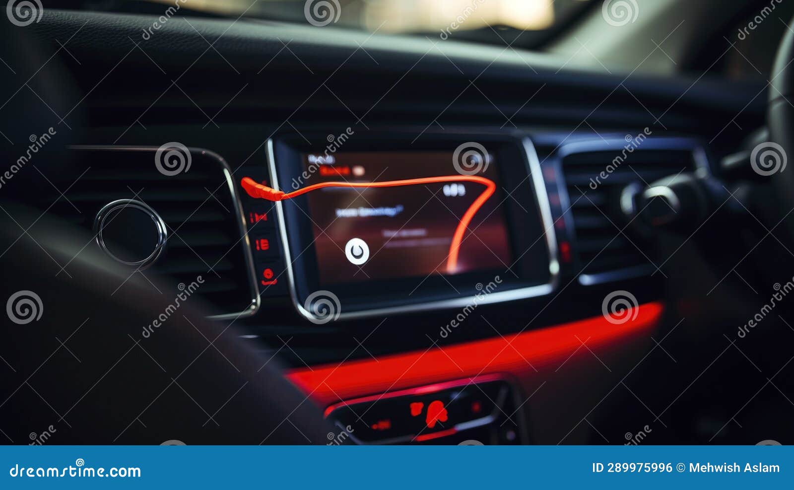 A Photo of a Car Rental Bluetooth Connectivity Stock Illustration