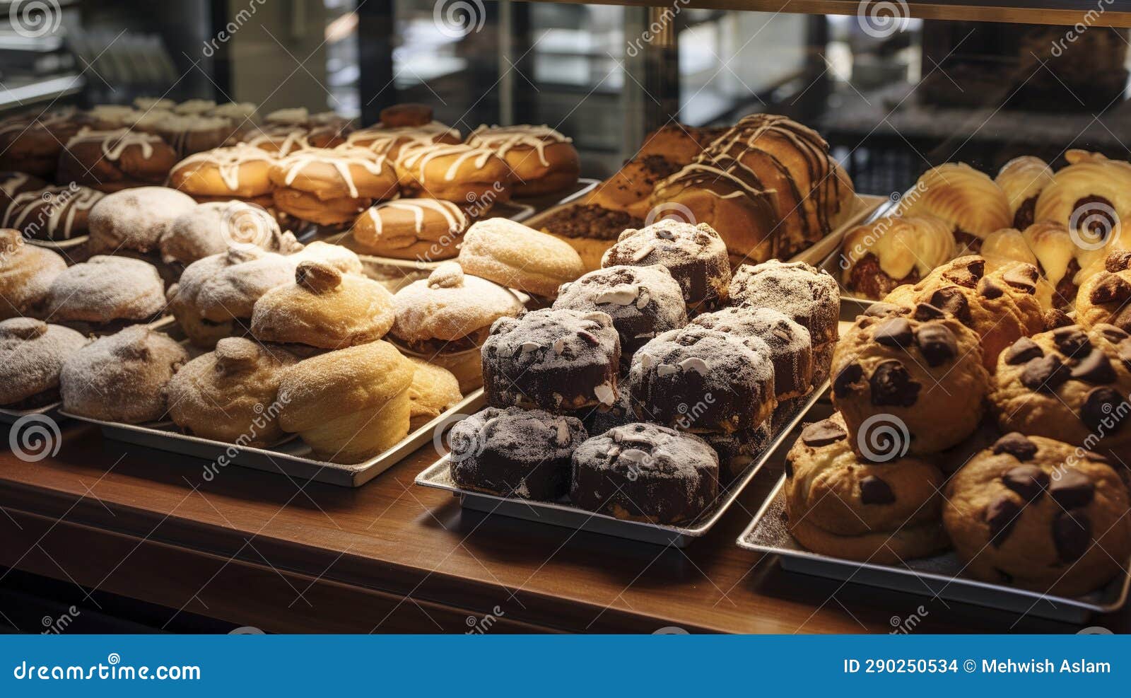 A Photo of Coffee Shop Baked Goods Stock Illustration Illustration of