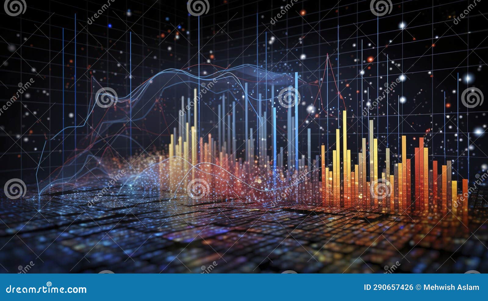 A Photo of Data Analytics and Visualization Stock Illustration