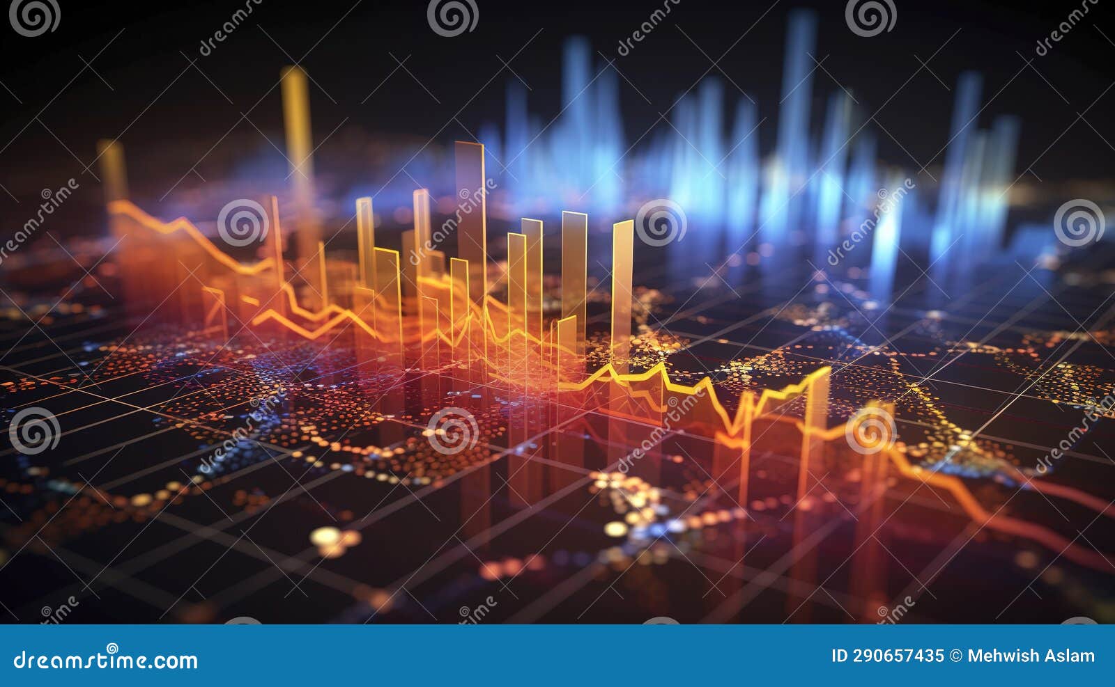 A Photo of Data Analytics and Visualization Stock Illustration