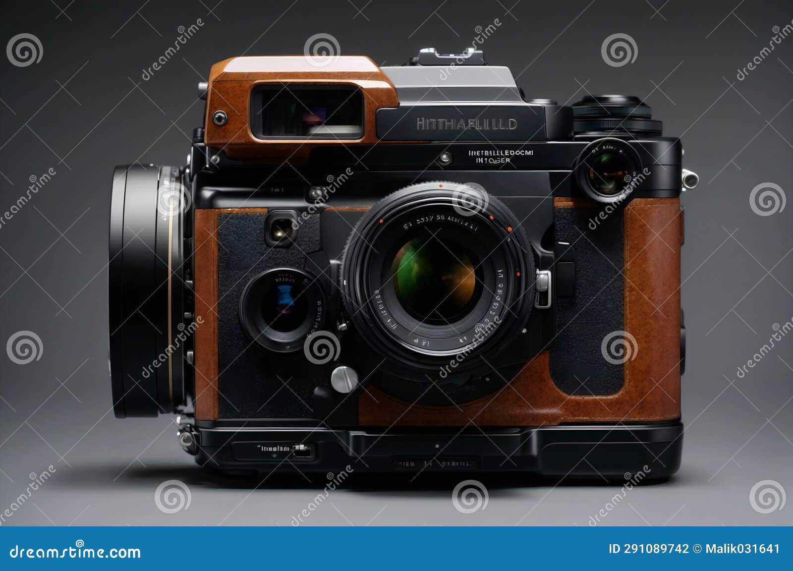 A Professionalgrade Camera with Interchangeable Lenses Stock Illustration Illustration of