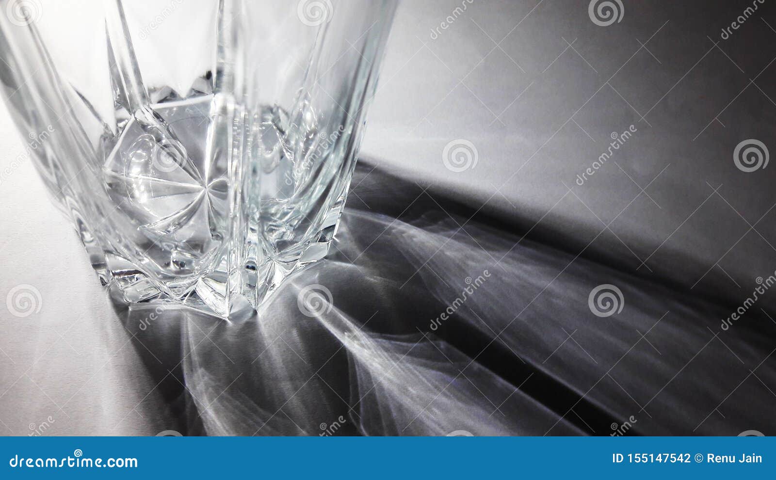 image of glass with its shedow