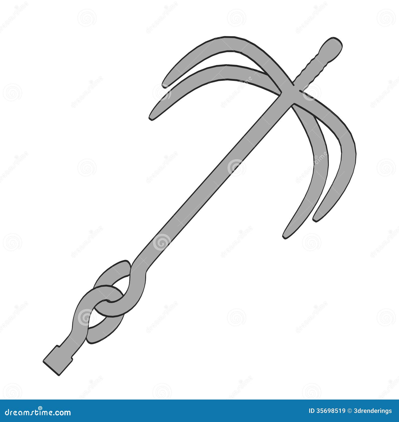 Image of grapling hook stock illustration. Illustration of toon - 35698519
