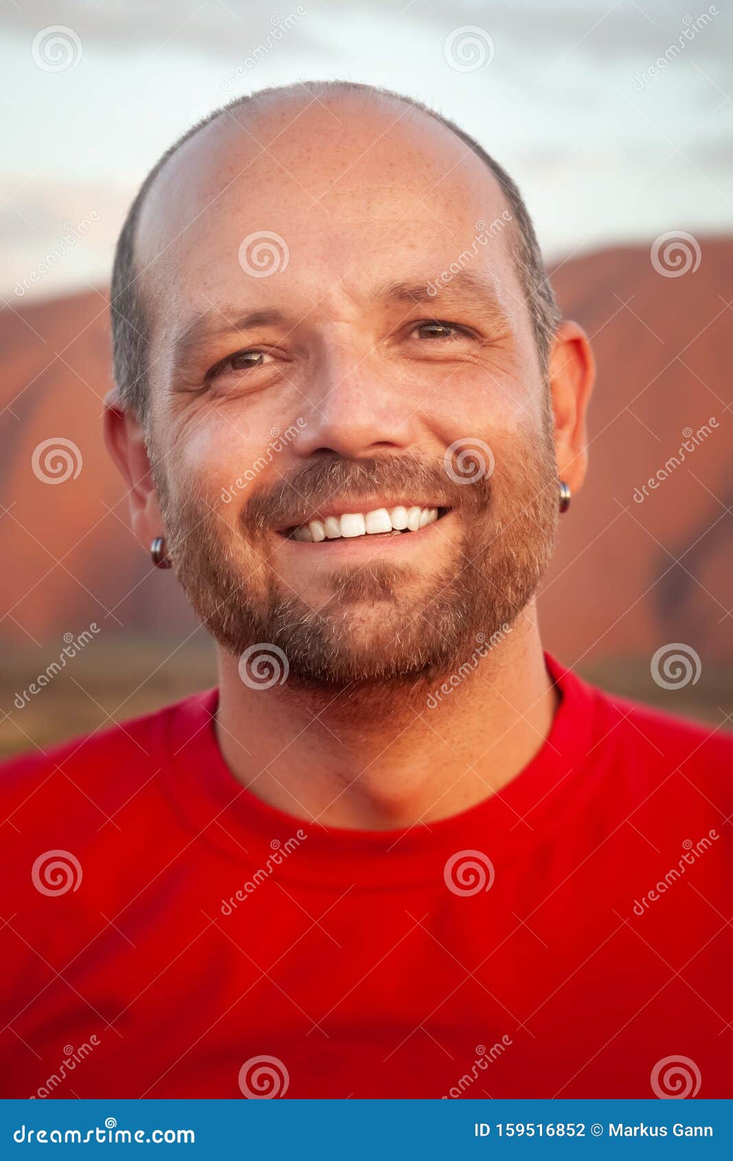 Handsome Smiling Man Portrait Stock Photo - Image of warm, portrait ...