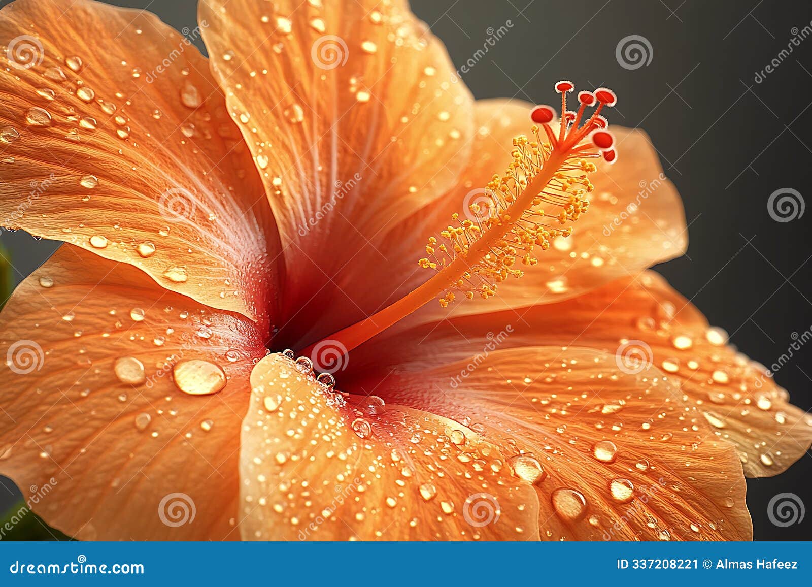close-up photograph of a flower adorned with water droplets
