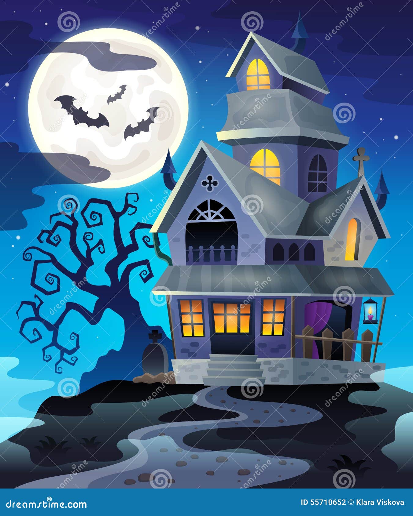 image with haunted house thematics 3