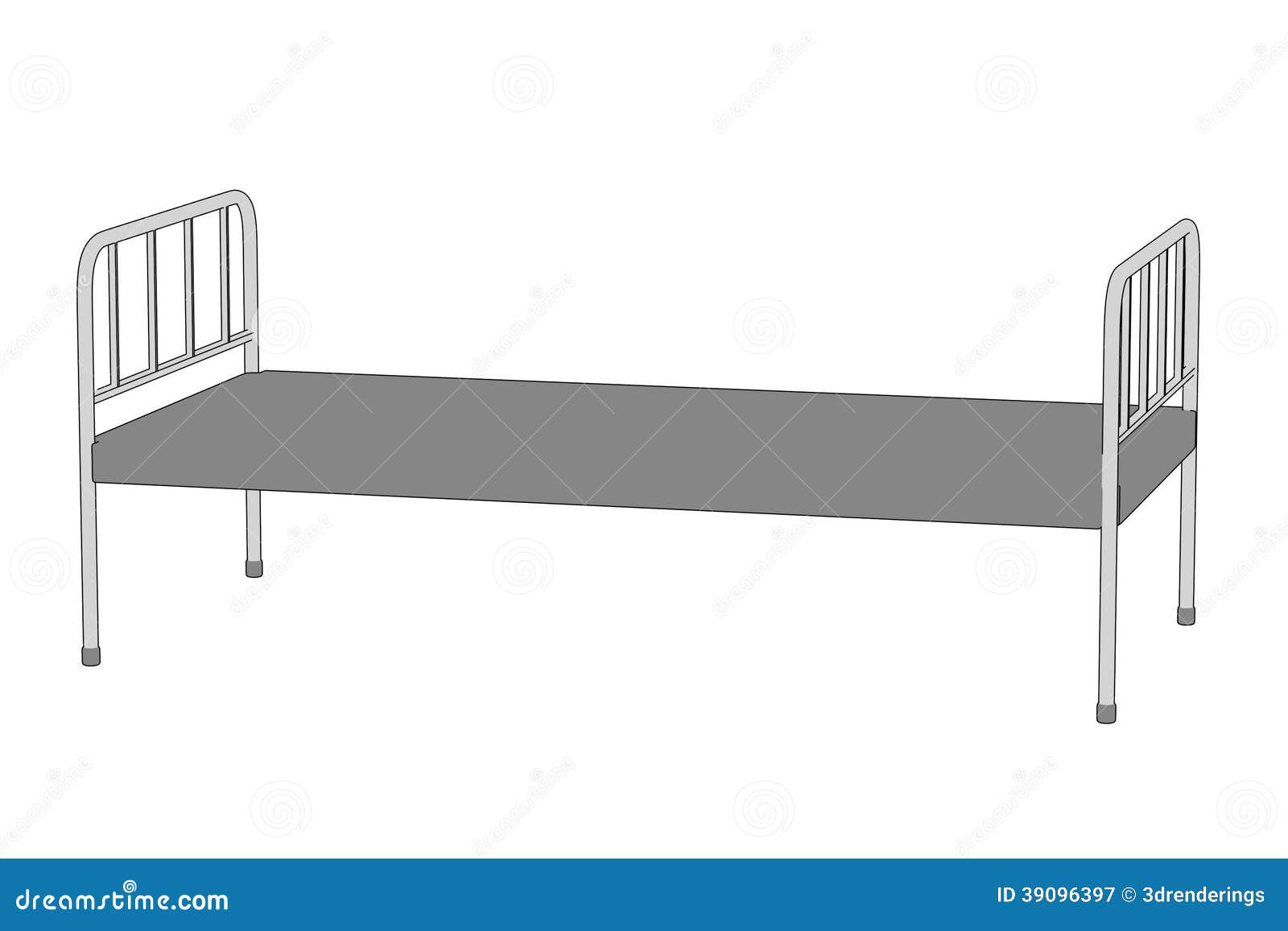 Image of hospital bed stock illustration. Illustration of sketch - 39096397
