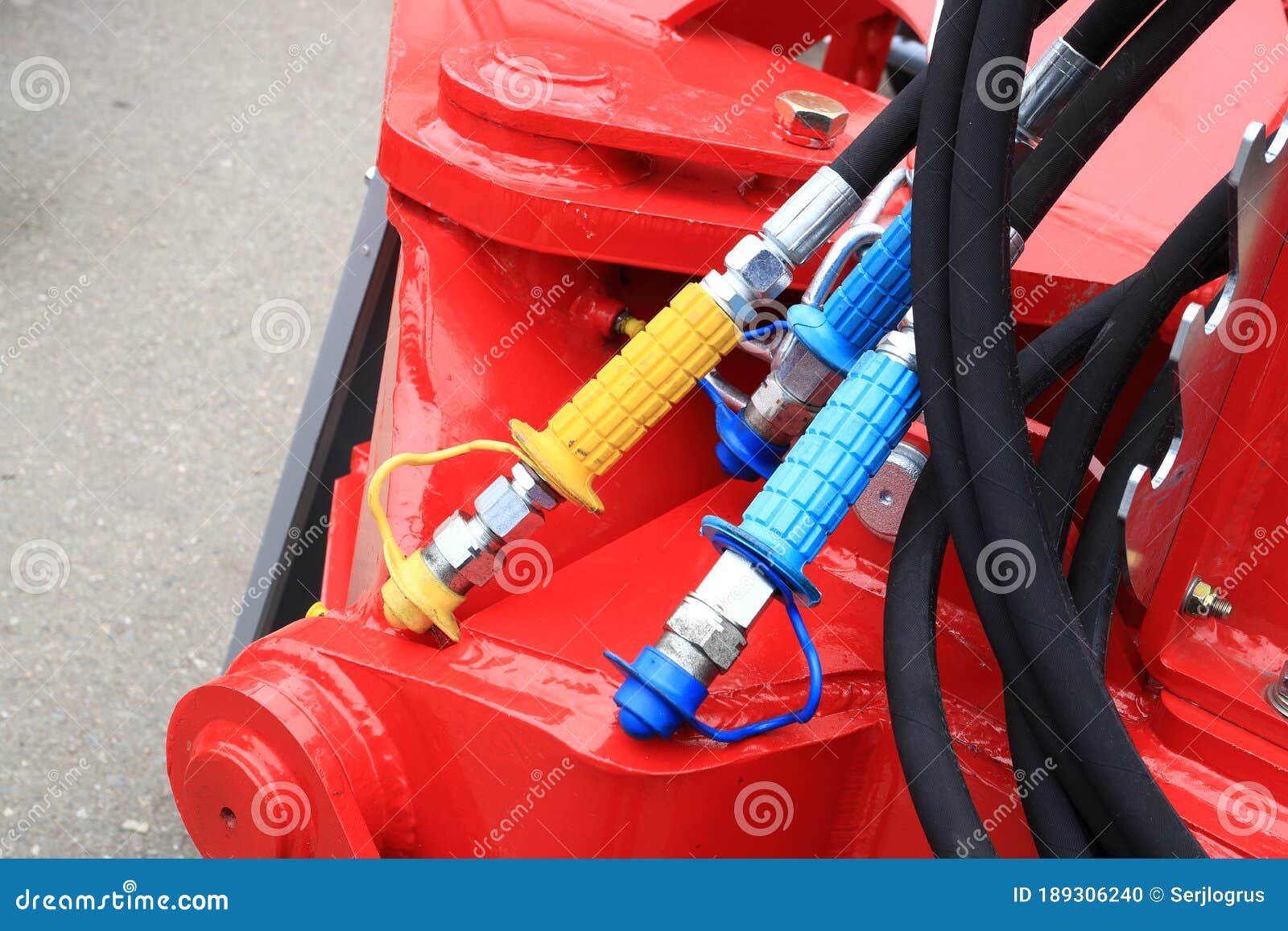 Image of Hydraulic Lines Hitch Stock Photo Image of drive, hydraulic 189306240