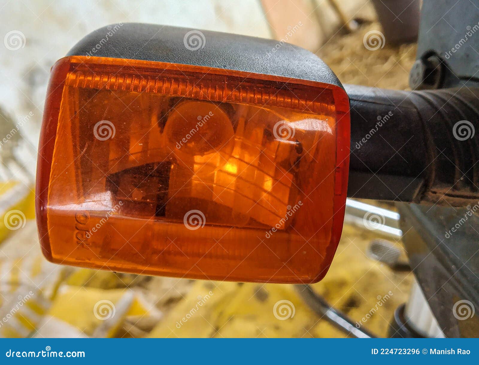 This is the Image of a Indicator of the Bike. Stock Photo Image of