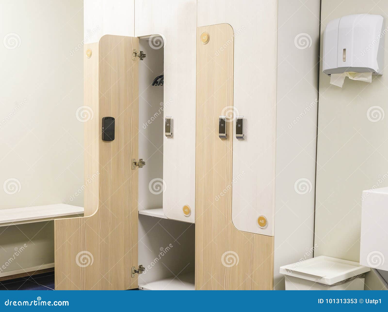 Cloakroom stock image. Image of privacy, modern, private 101313353