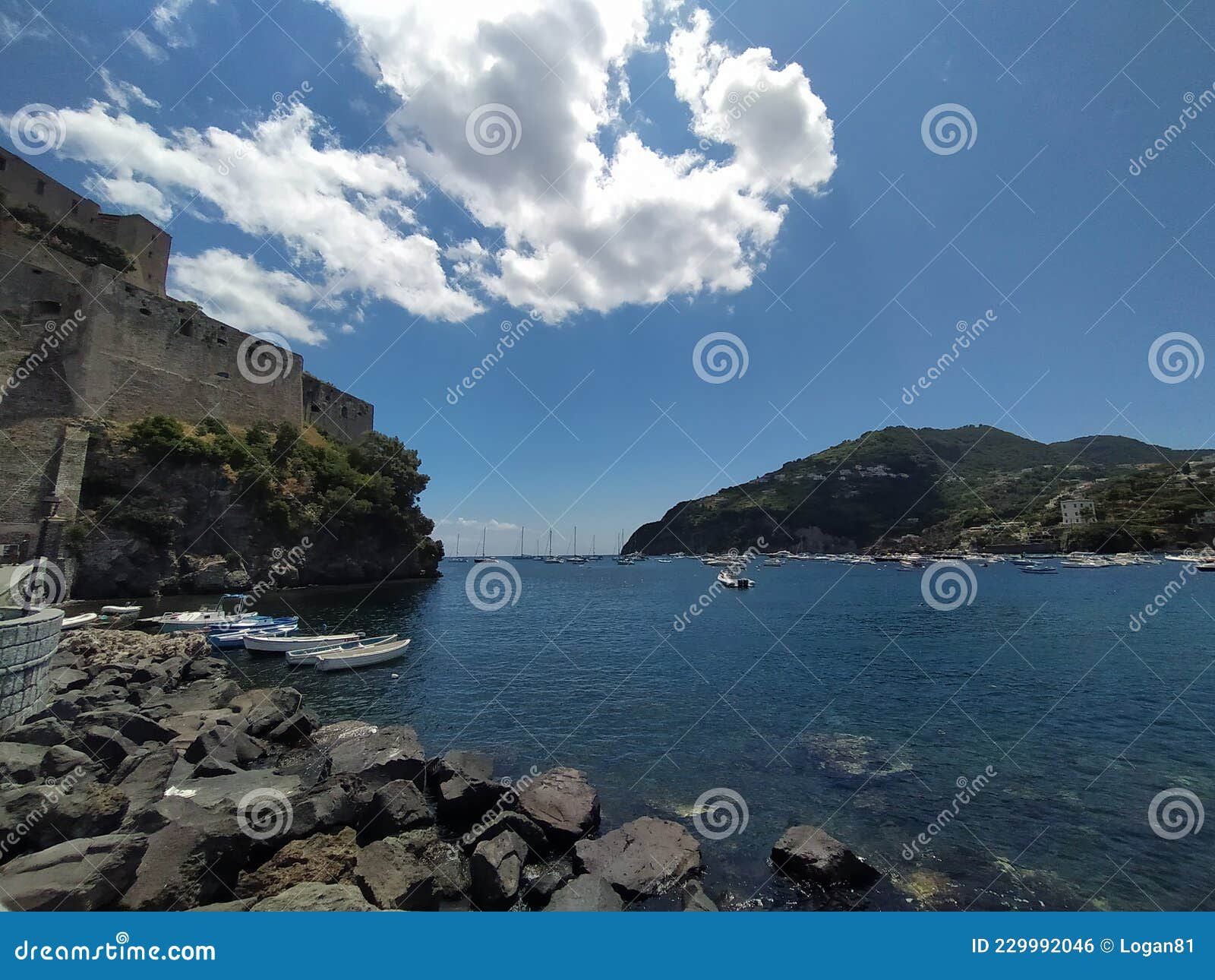 aragones caslte in ischia island, italy