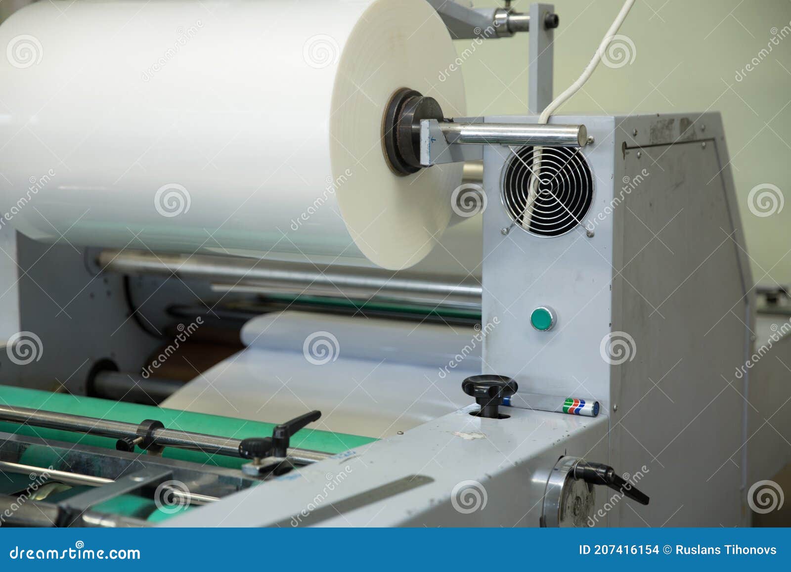 The Image of a Laminating Machine. Stock Photo Image of newspaper