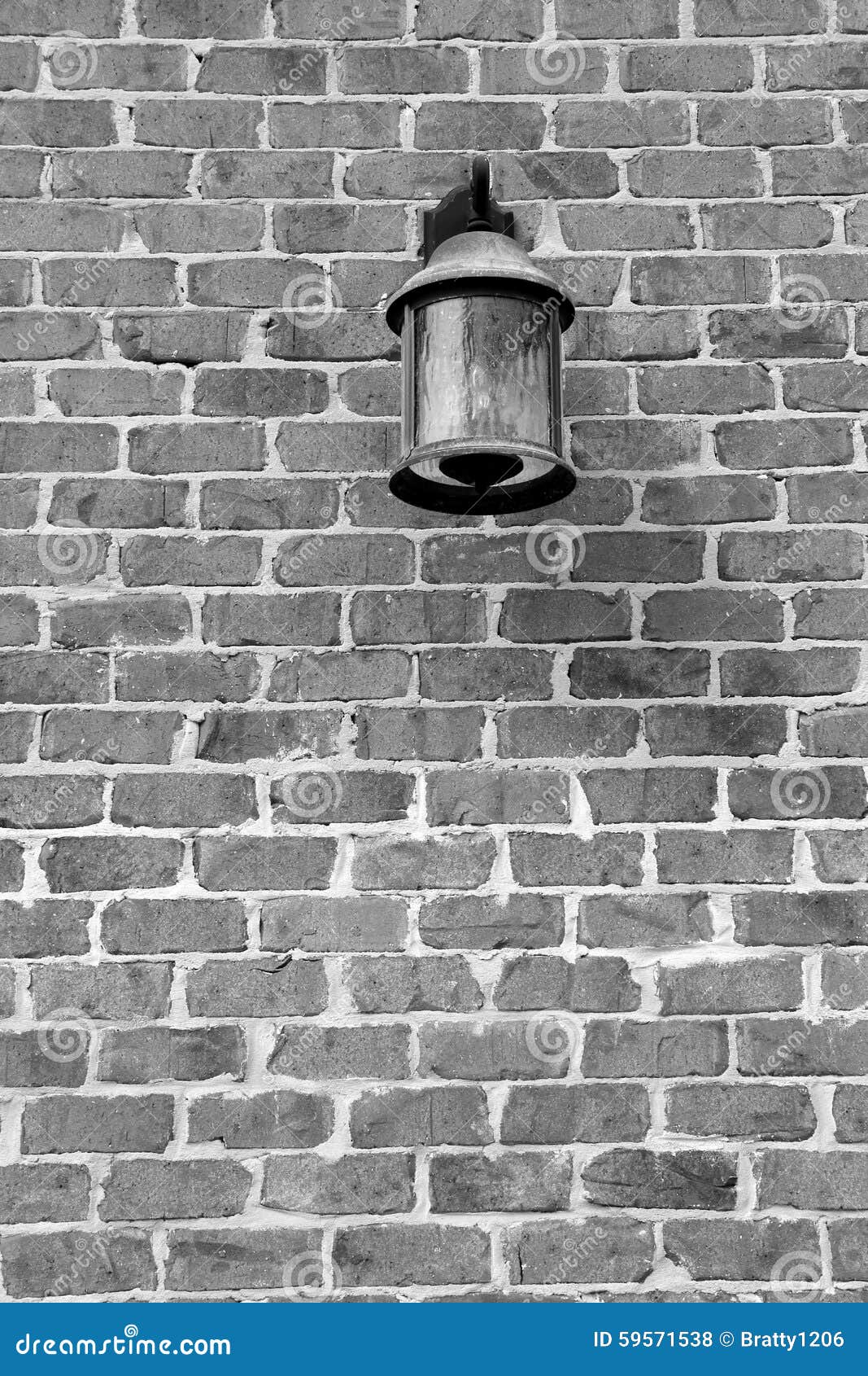 Image of Lantern on Old,weathered Brick Wall Stock Photo - Image of ...
