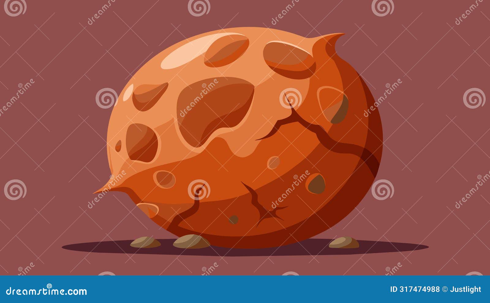 the image of a large cled ball of clay with harsh indentations and crevices representing the weight and heaviness of