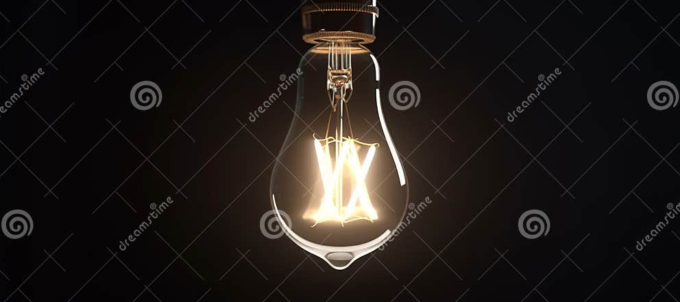 Image of Light Bulb Background, Lamp, Dim Stock Illustration ...