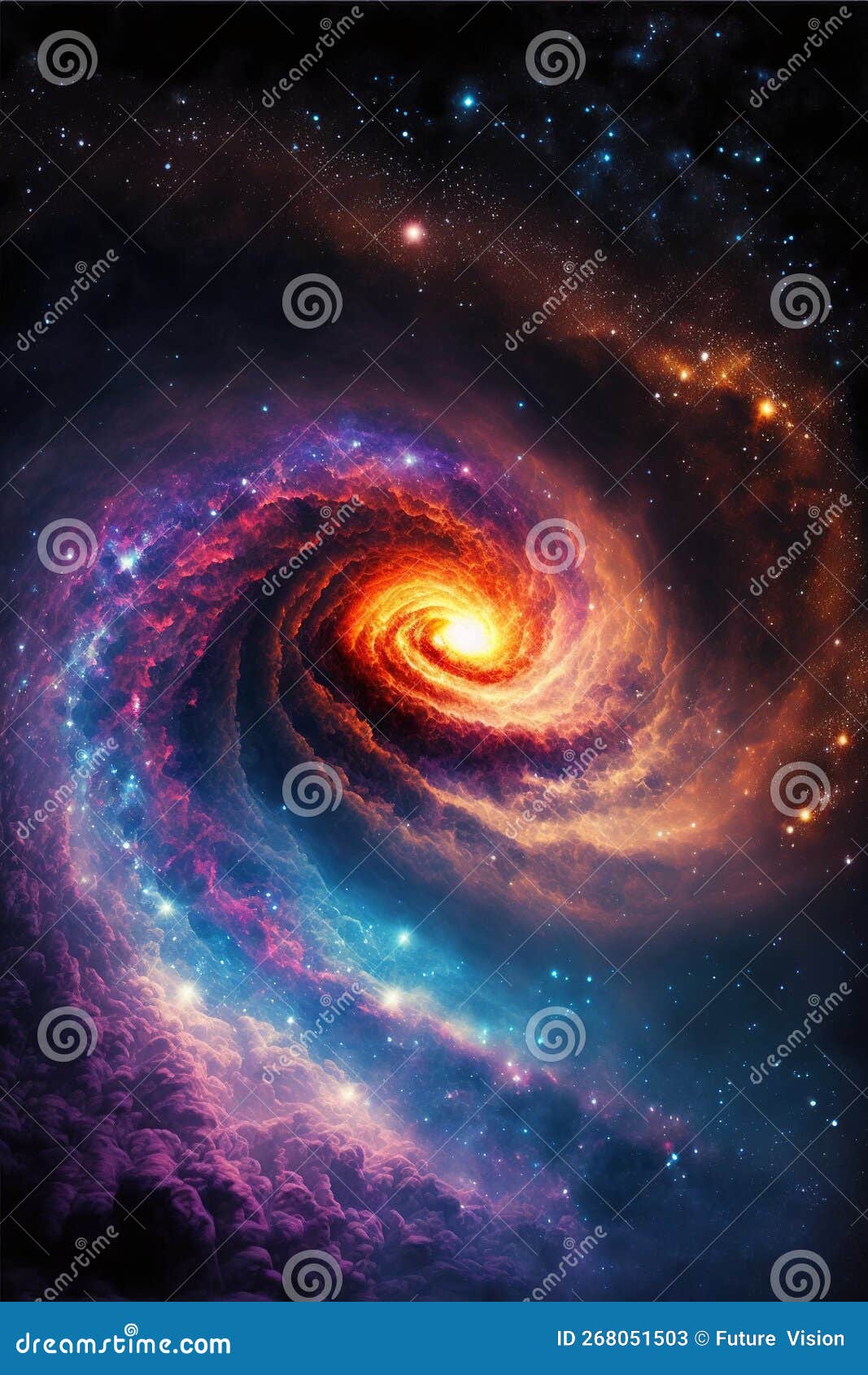 Image of Light, Stars and Outer Space and Sky, Created Using Generative