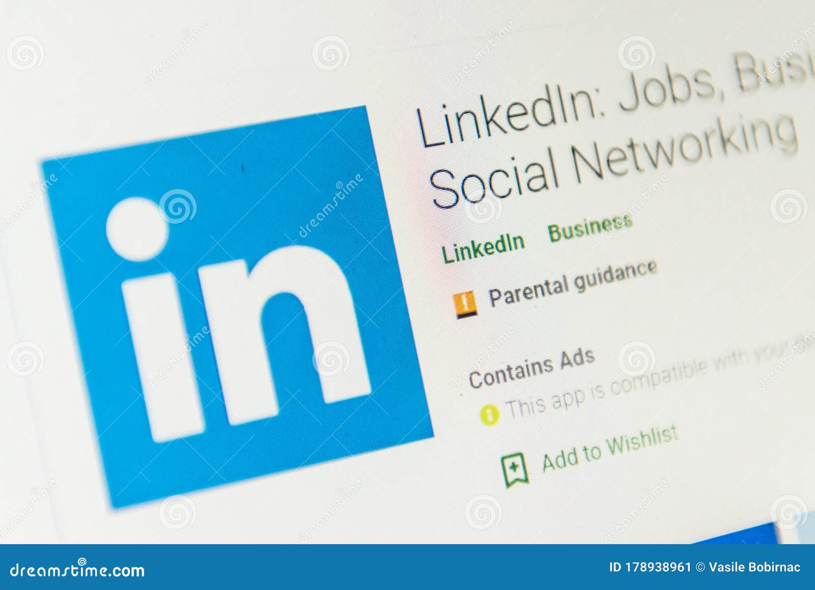 Linkedin Login Page editorial stock photo. Image of network - 33609458