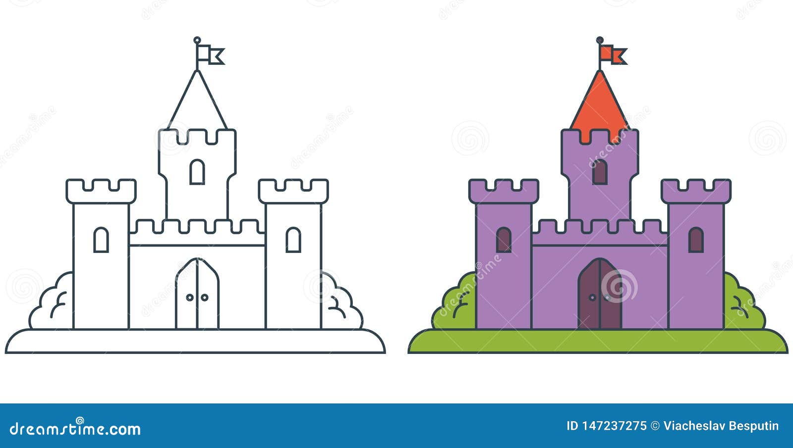 image-of-a-medieval-castle-stock-vector-illustration-of-cathedral-147237275