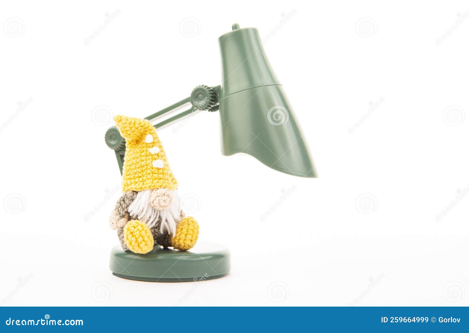 Image of Miniature Lamp Wool Toy Stock Image Image of desk, furniture