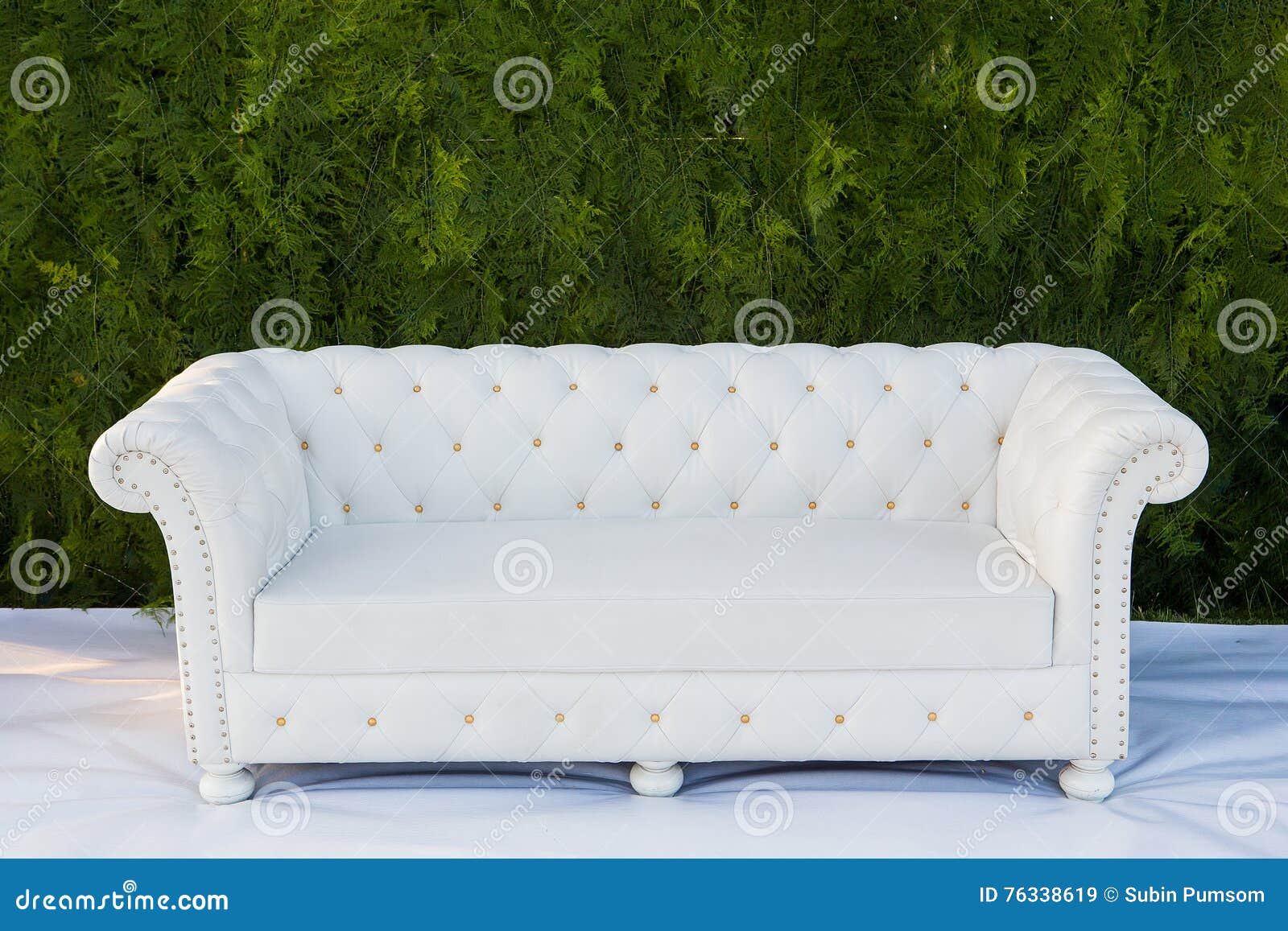 Image of a Modern White Leather Sofa Stock Image Image of