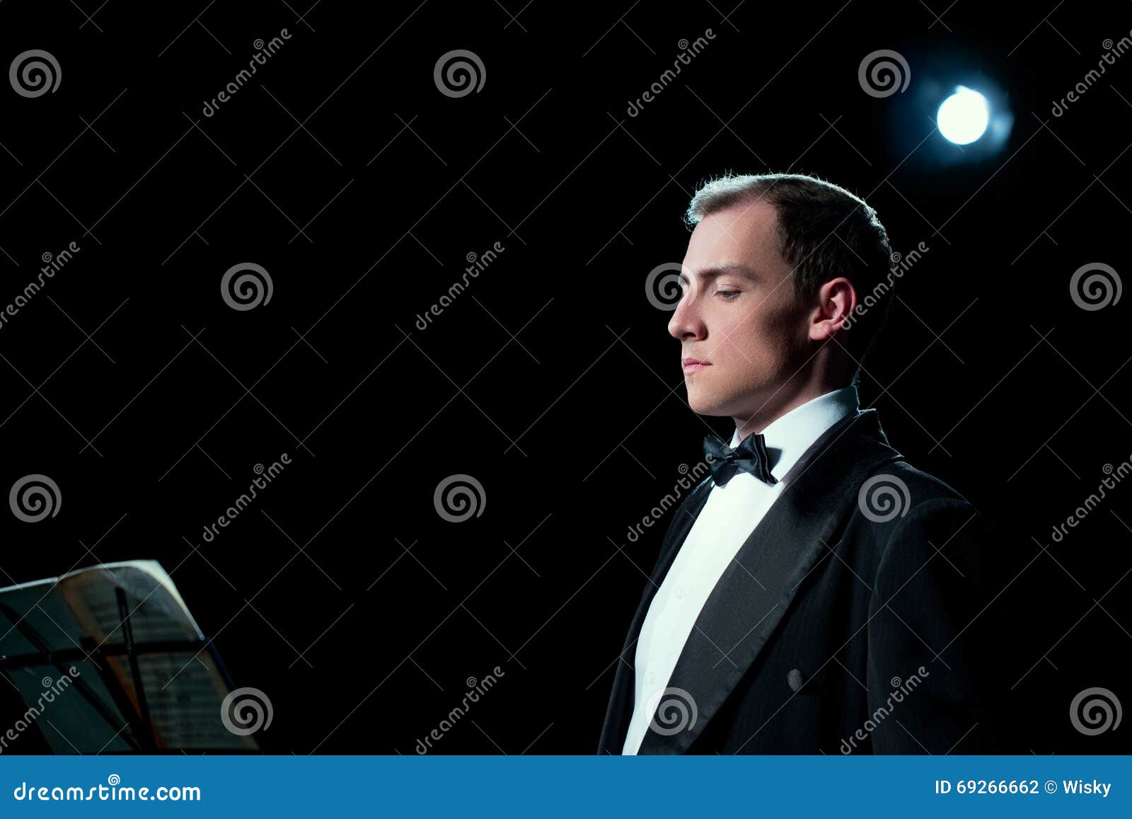 Image of Music Conductor Focused before the Show Stock Photo - Image of ...
