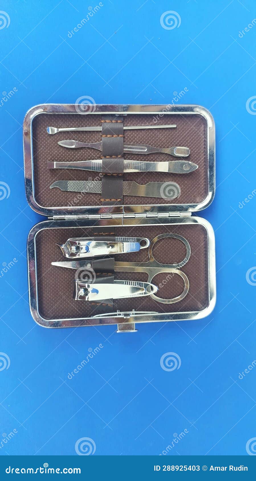 Image of Nail Care Tools in a Container Stock Image Image of iron, symbol 288925403