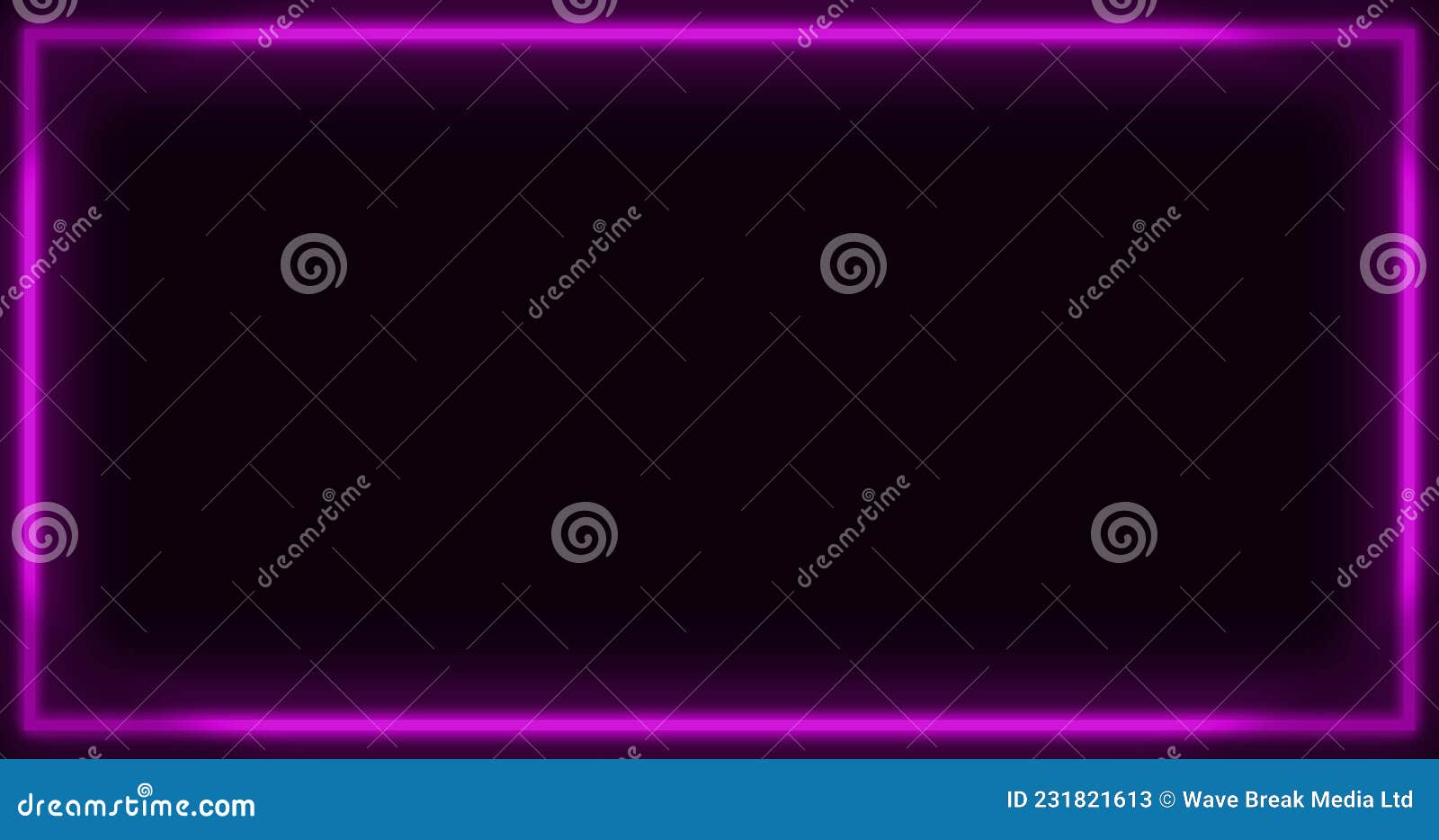 Image of Neon Pink Line on Black Background Stock Illustration