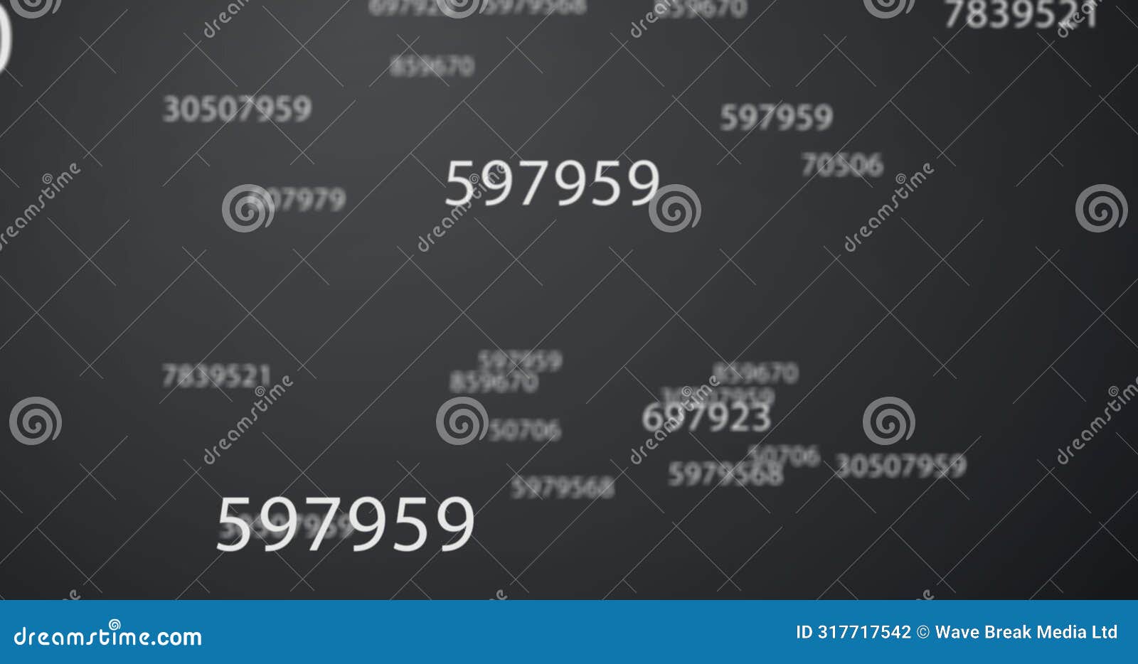 image of numbers changing over grey background