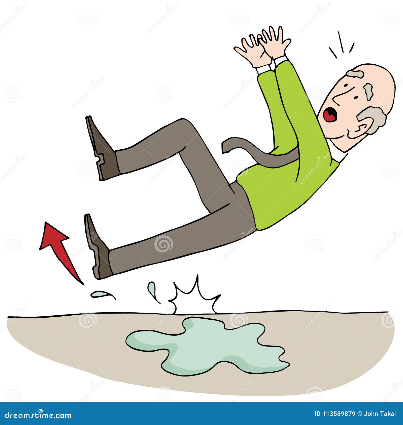 Man Slipping Wet Floor Stock Illustrations – 162 Man Slipping Wet