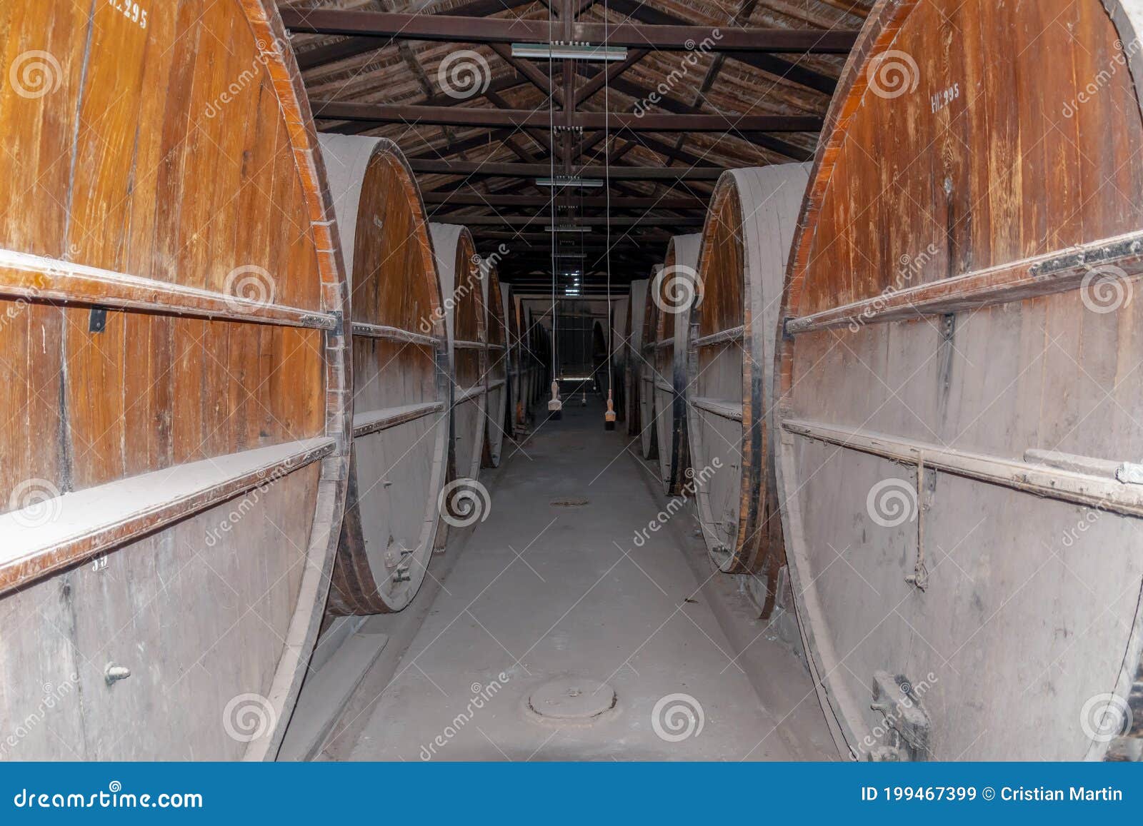 Image of an Old Wine Making Warehouse in a State of Abandonment Stock