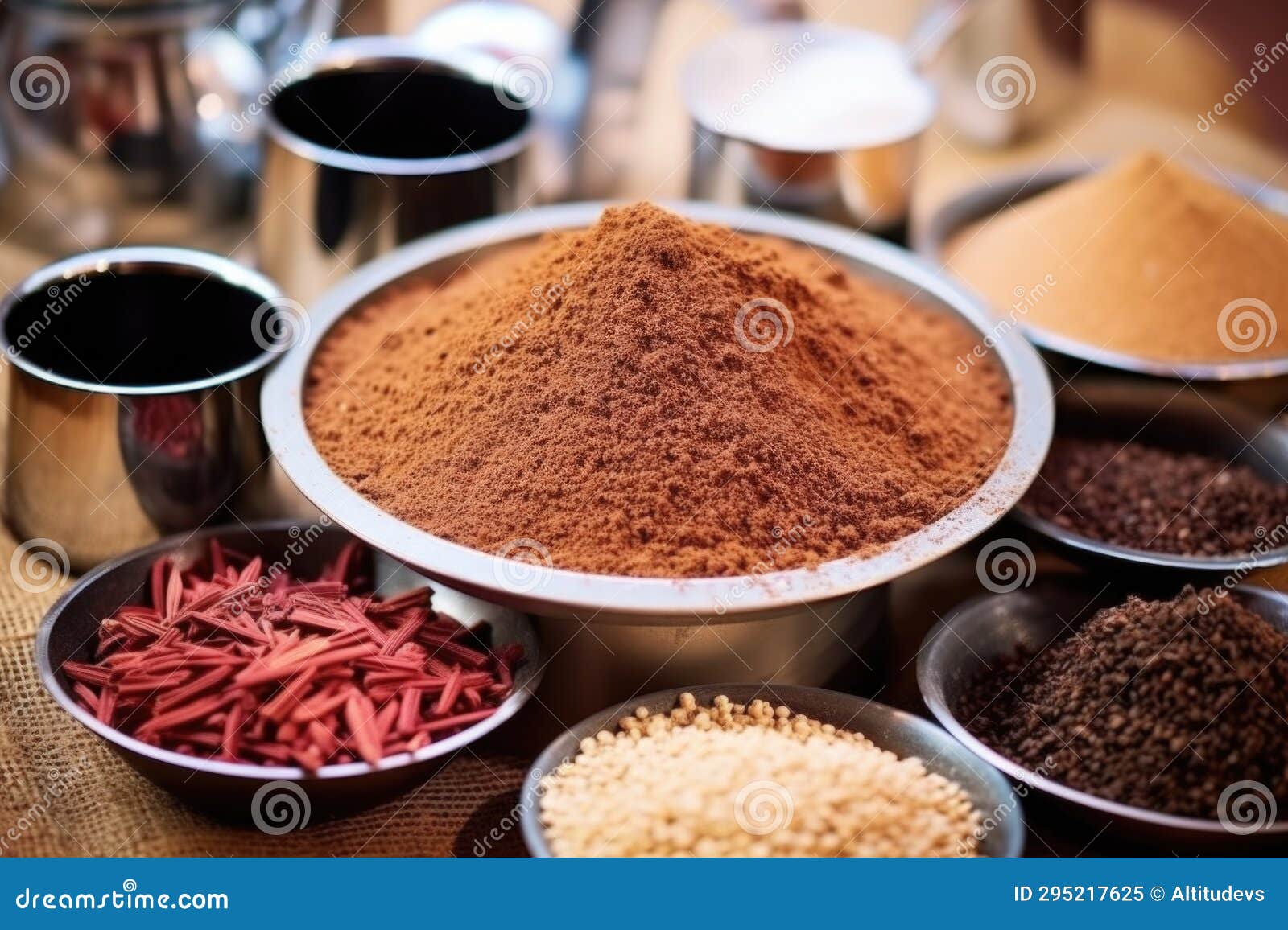 Image of a Pile of Raw Materials for Drip Coffee Maker Stock Image
