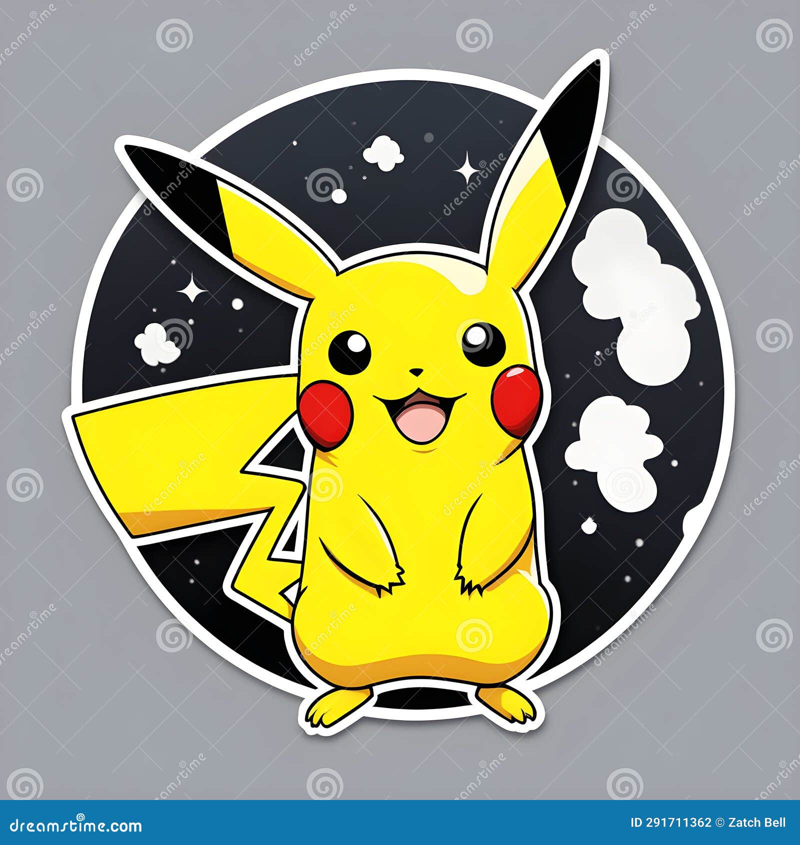 Pikachu Aufkleber