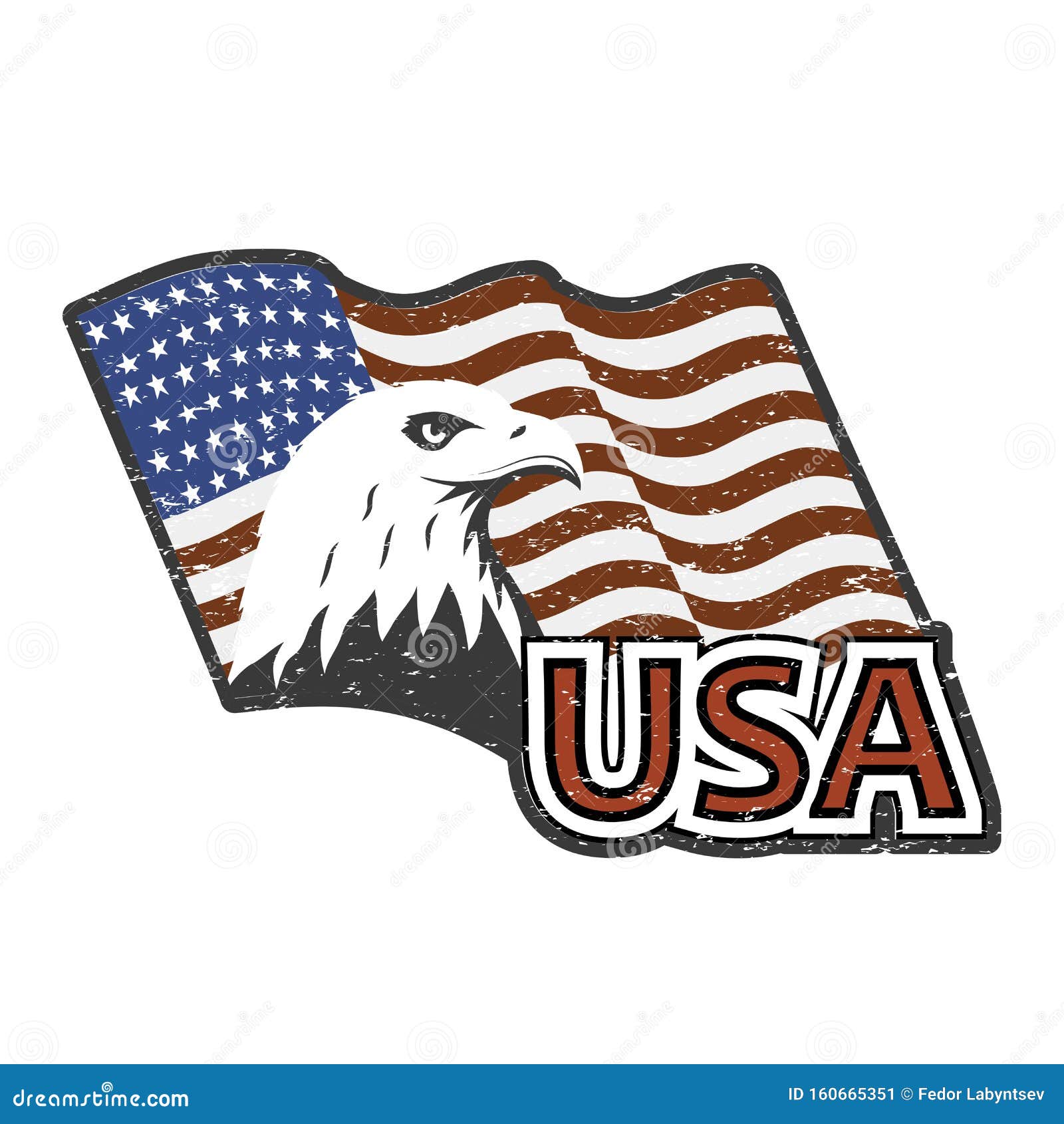 Bald Eagle Symbol of North America Stock Vector Illustration of