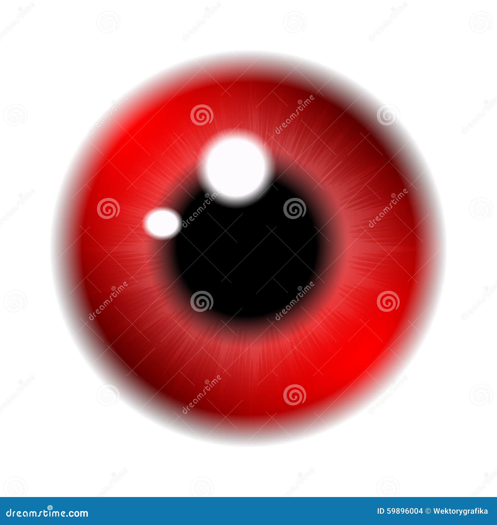 peeling Trænge ind Diktere Image of Red Pupil of the Eye, Eye Ball, Iris Eye. Realistic Vector  Illustration Isolated on White Background. Stock Vector - Illustration of  isolated, eyeball: 59896004