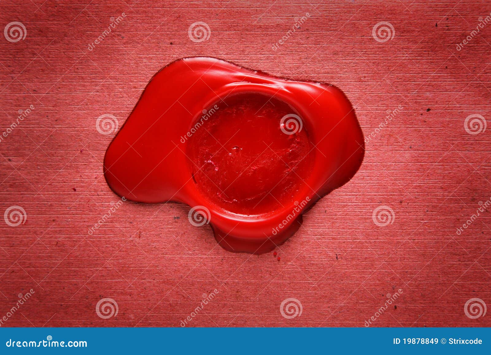 Image Of Red Wax Stamp Over Grunge Background Stock Image - Image of