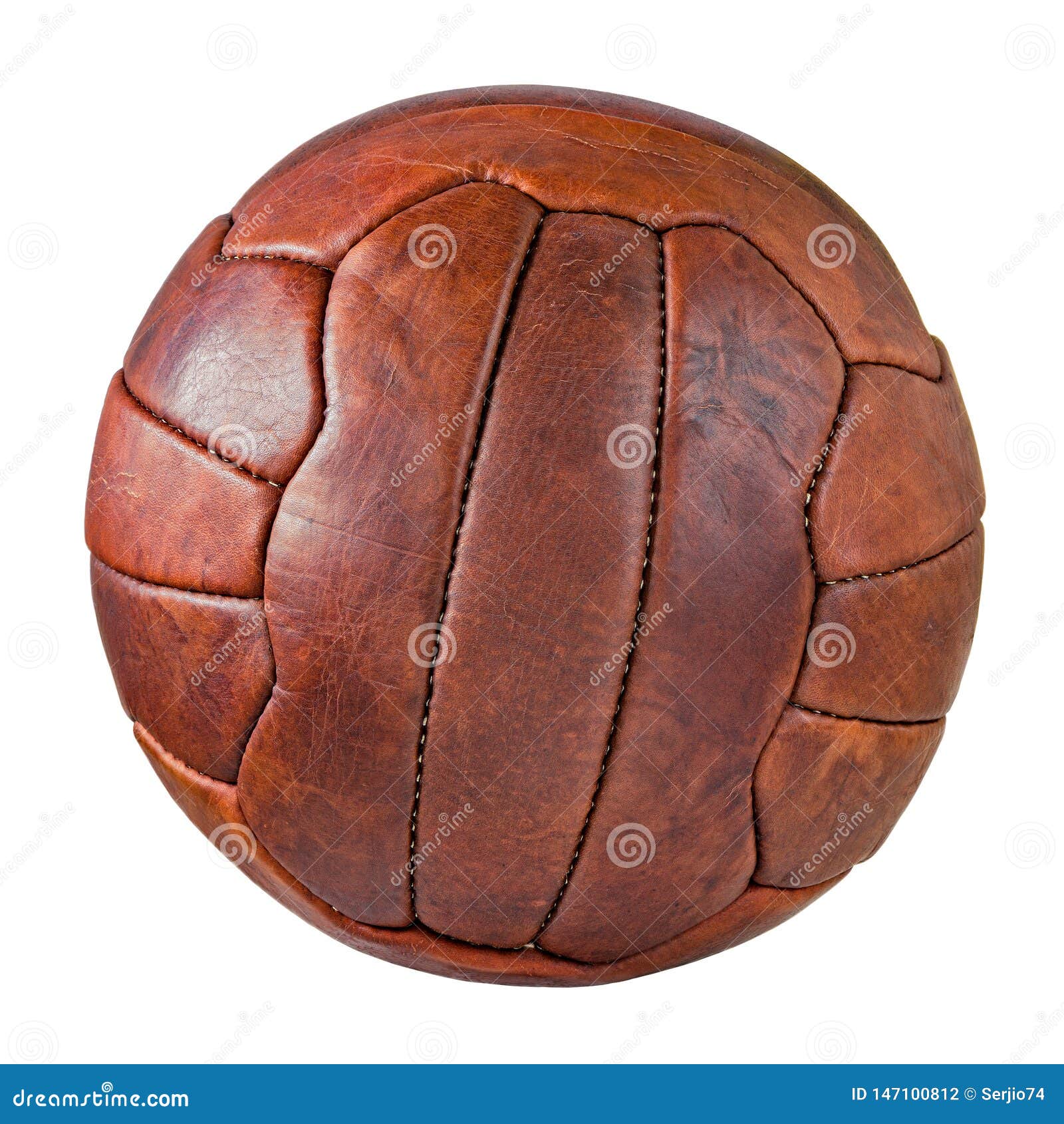 Image of Retro Leather Soccer Ball Stock Photo Image of retro, soccer