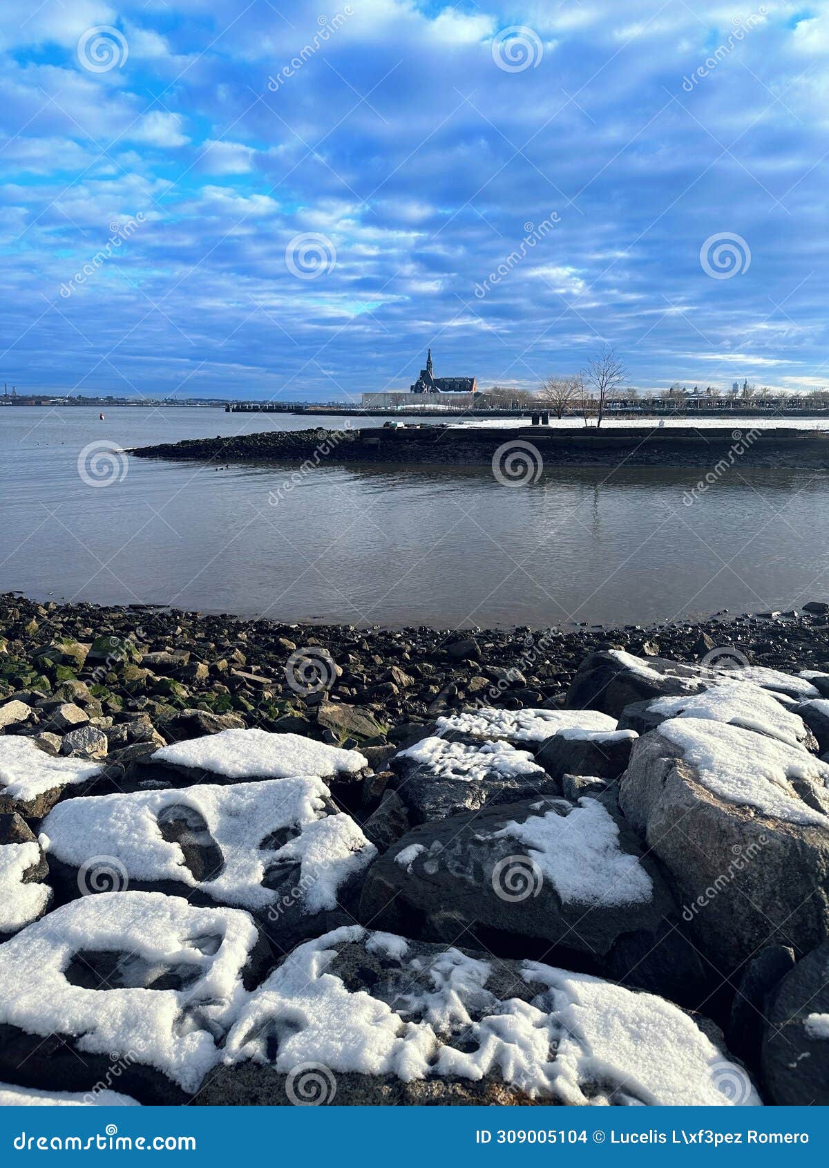 image of rocks with snow