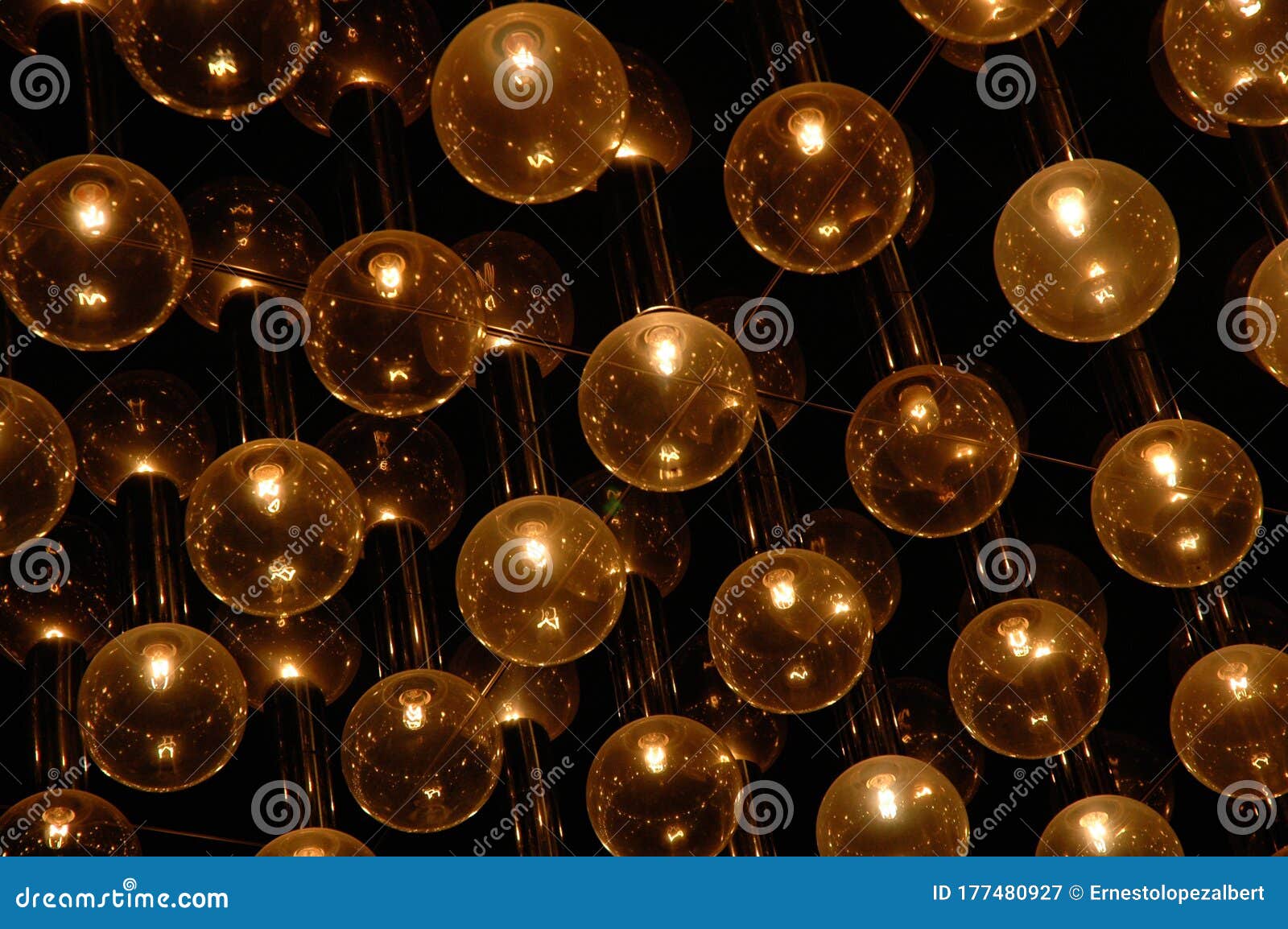 Decorative spherical bulbs stock image. Image of coarse - 177480927